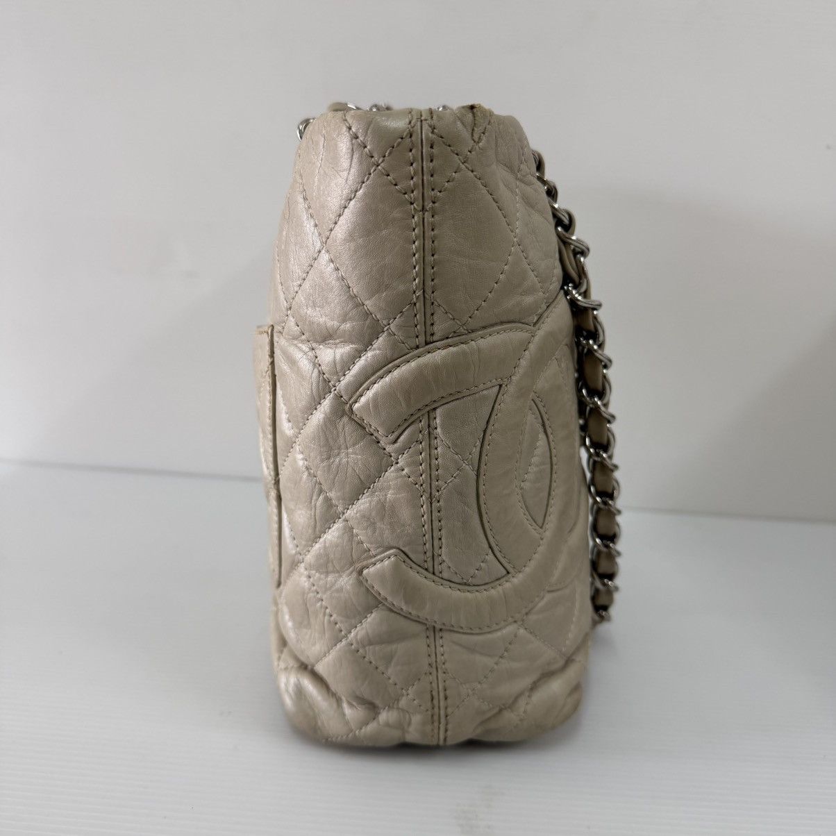 Chanel Chanel Cambon Silver Leather Chain Shoulder Bag Size ONE SIZE - 5 Thumbnail