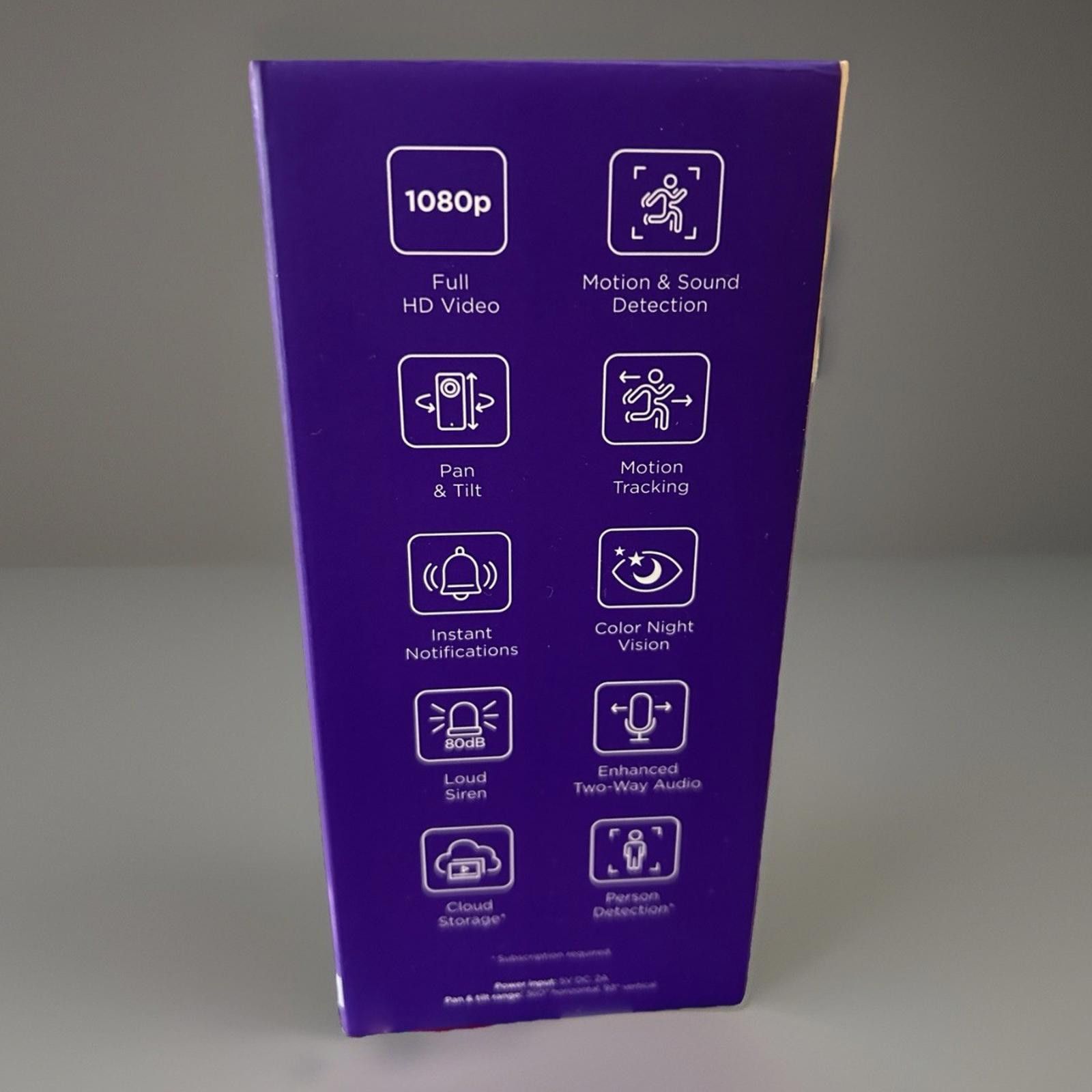 Route 66 Roku Smart Camera 360°SE Motion Detection 2way Audio Tilt Size ONE SIZE - 2 Thumbnail