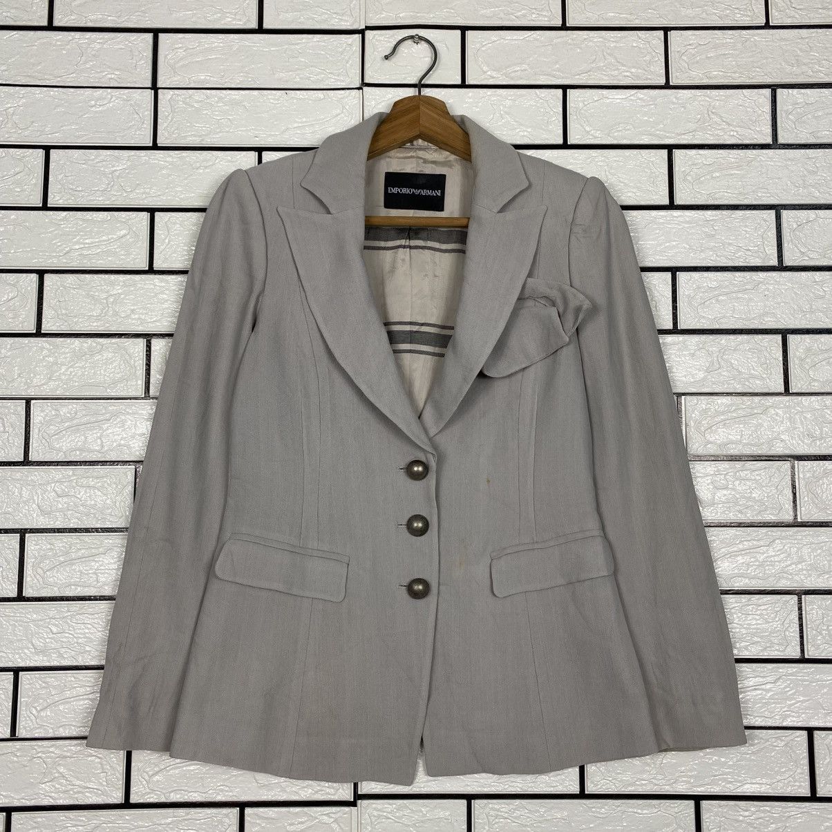Emporio Armani 📌Vintage Chore Coats Jacket Emporio Armani Blanket Striped Size US M / EU 48-50 / 2 - 2 Thumbnail