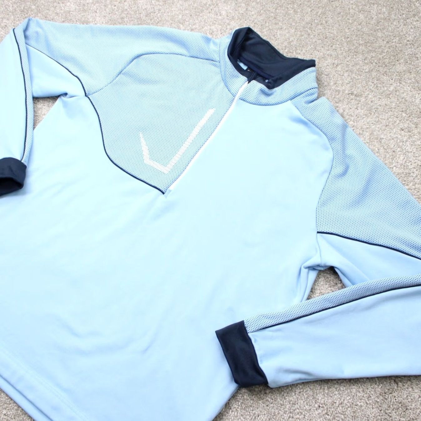 Galvin Green Galvin Green Shirt Mens XL Blue 1/4 Zip Golf Long Sleeve Polyester Stretch Size US XL / EU 56 / 4 - 2 Thumbnail