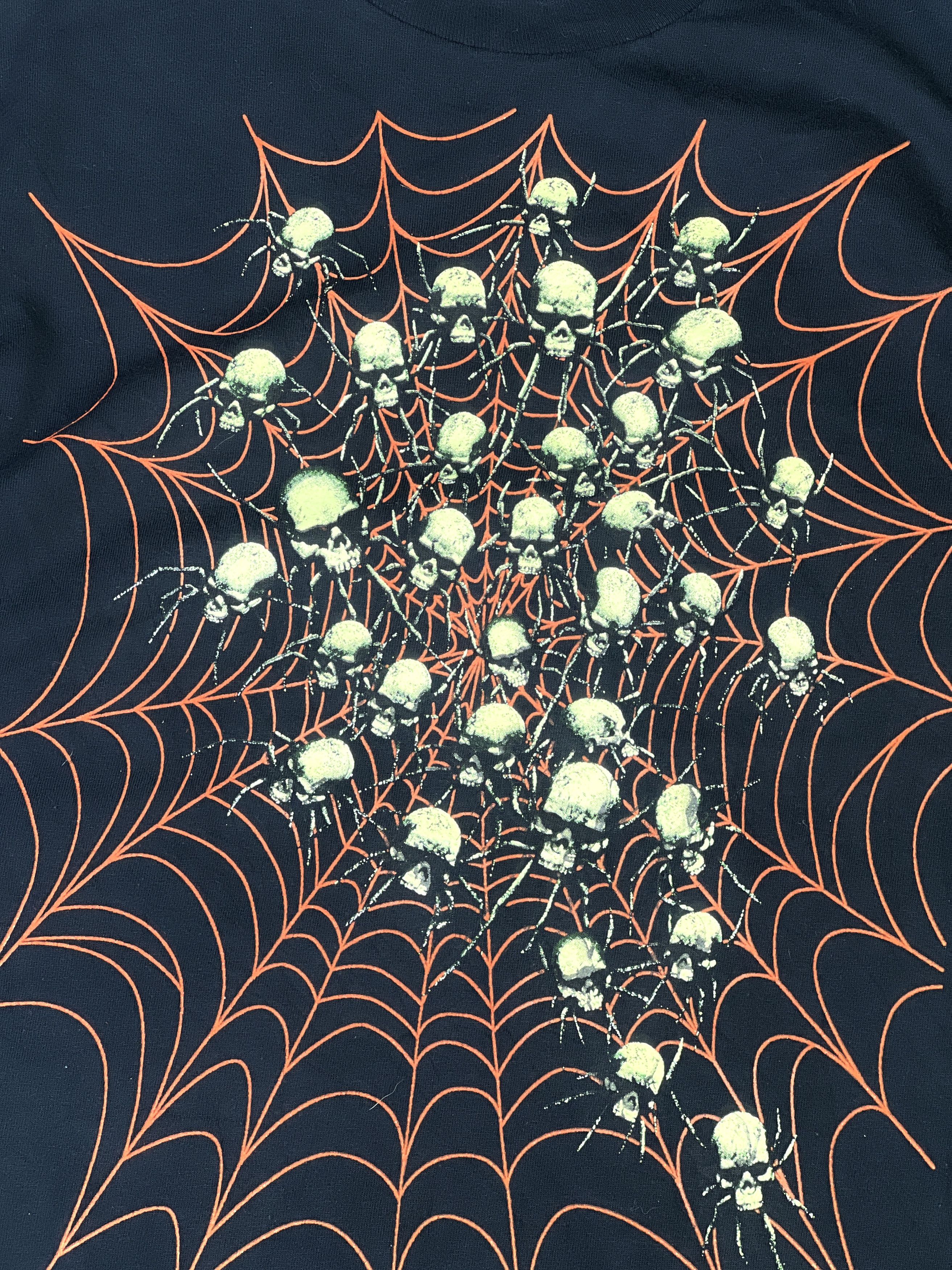 Other 2000s Skull Spider Web T-Shirt | Glow-in-the-Dark Y2K M Size US M / EU 48-50 / 2 - 3 Thumbnail
