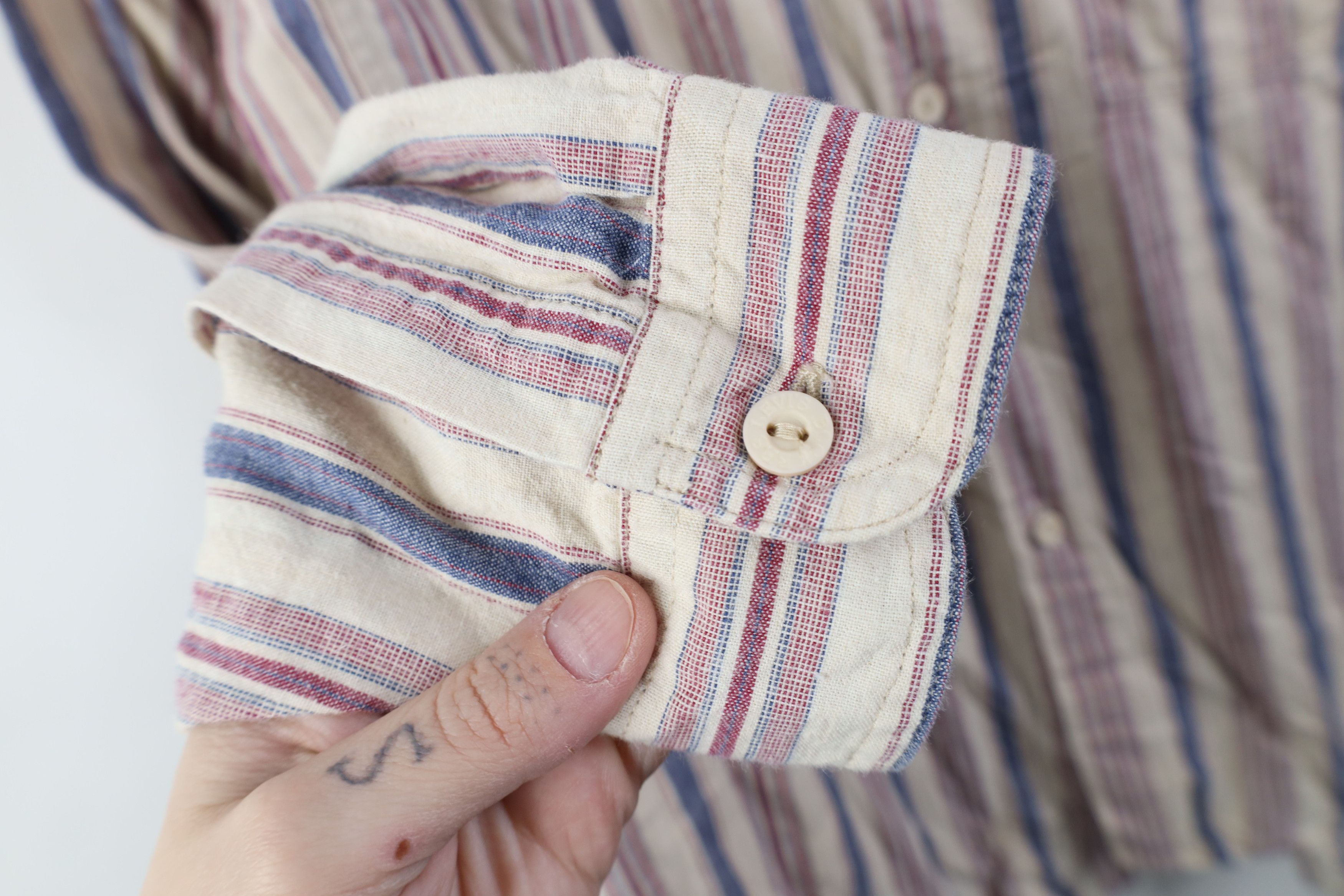 Vintage Vintage 90s Streetwear Double Pocket Board Button Shirt Size US M / EU 48-50 / 2 - 7 Thumbnail
