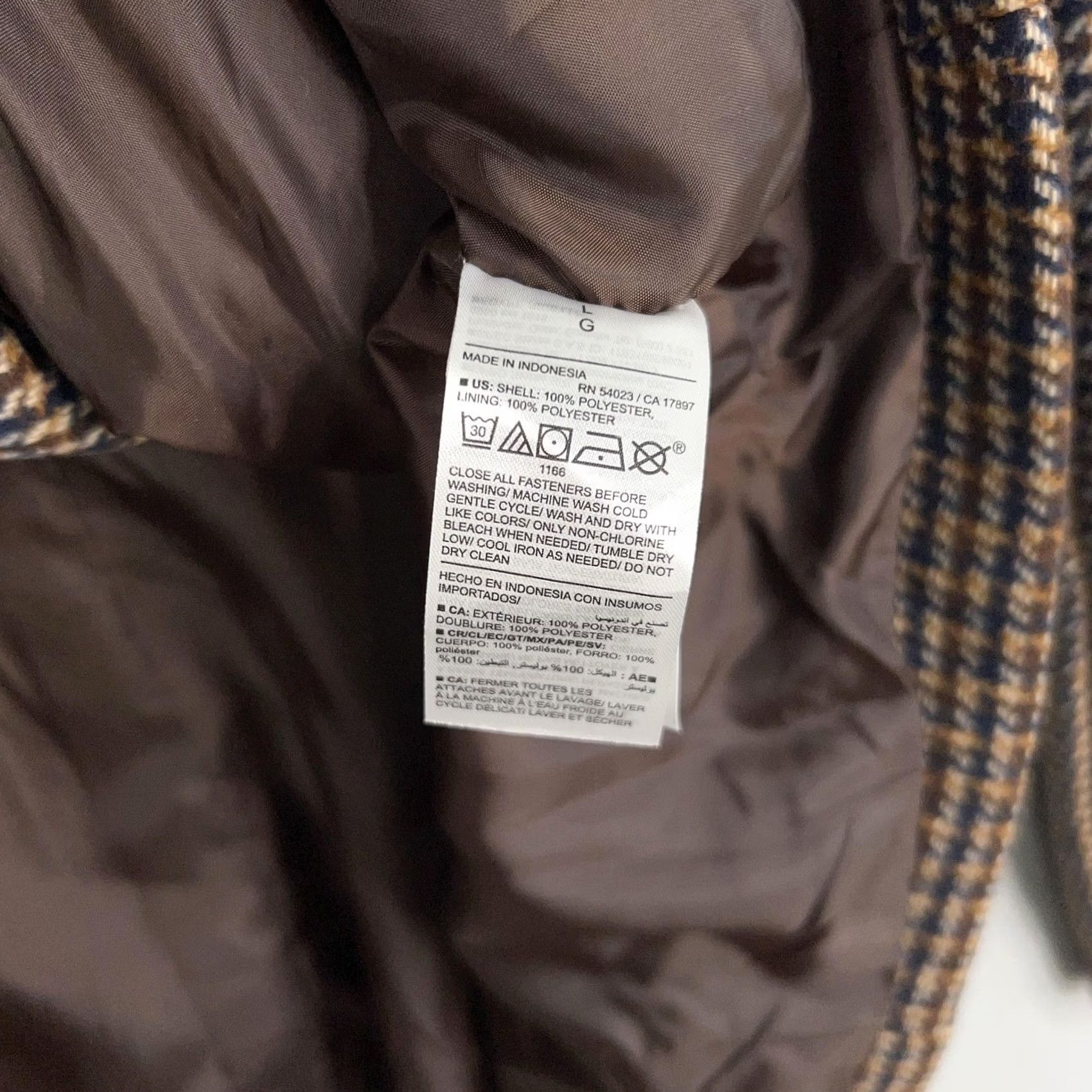 Old Navy Old Navy Blazer Womens Large Brown Plaid Sports Coat Double Breasted Academia Blazer Women L Brown Plaid Size L / US 10 / IT 46 - 5 Thumbnail