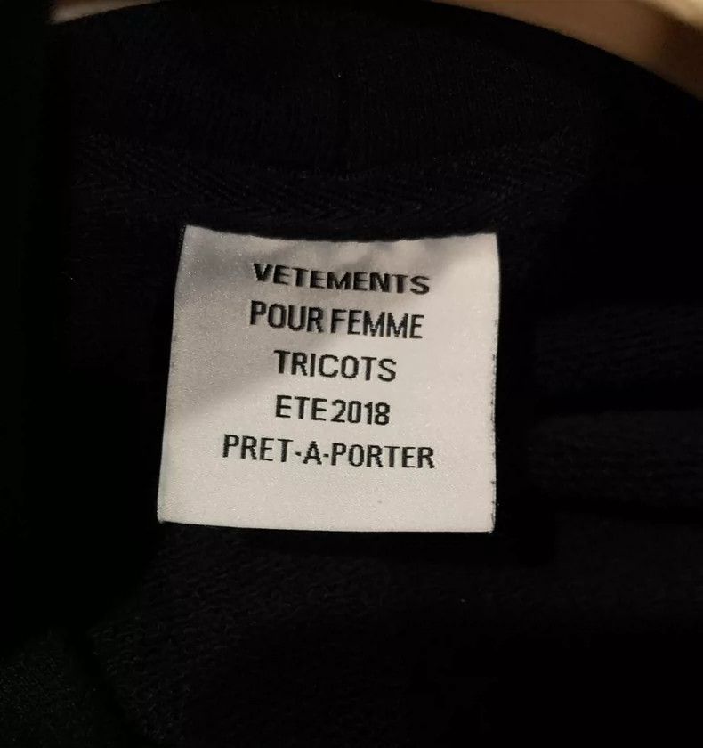 Vetements Vetements Double-Layered Hoodie Size US XS / EU 42 / 0 - 5 Thumbnail