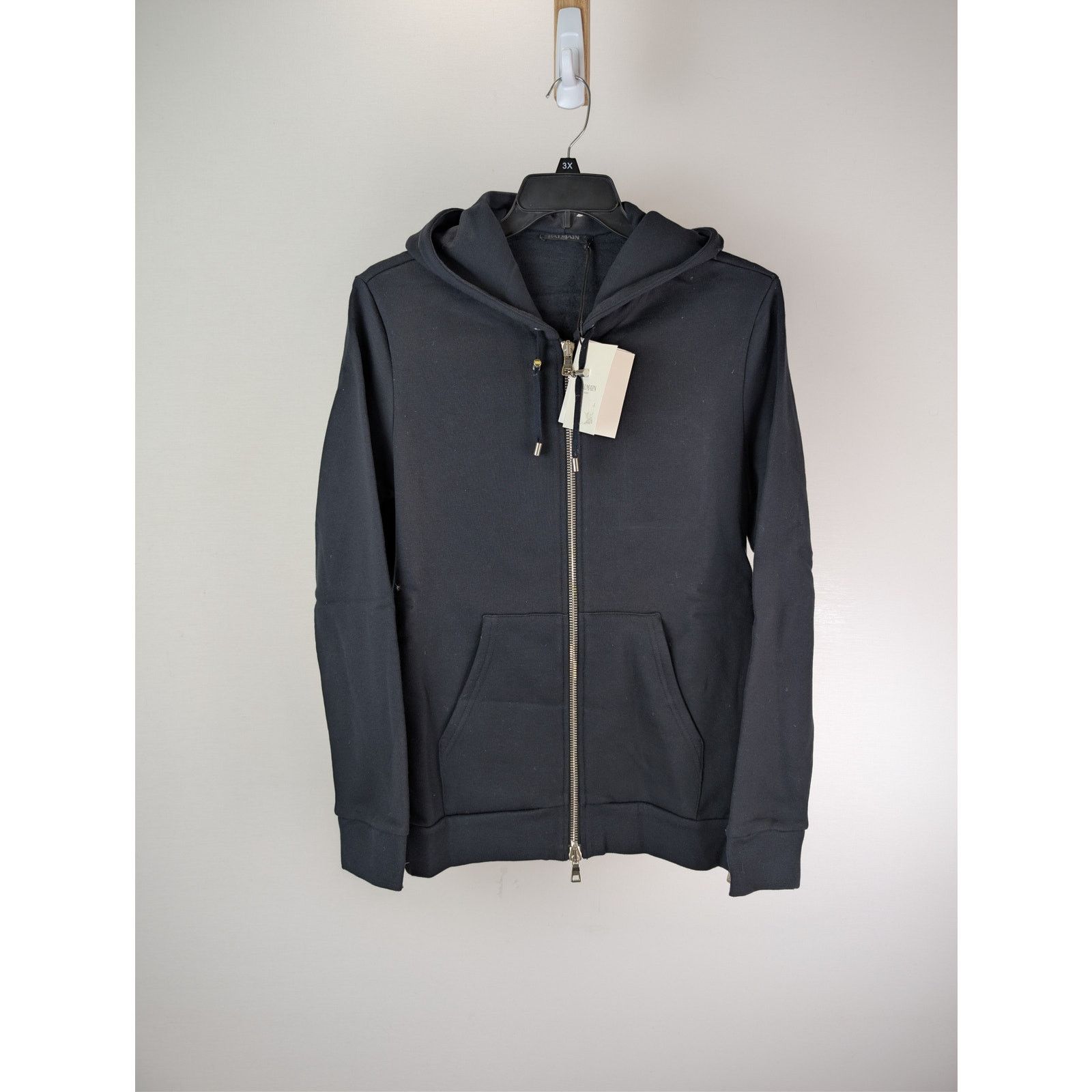 Balmain o1rshd1 Pullover Hoodie in Black Size US M / EU 48-50 / 2 - 9 Thumbnail