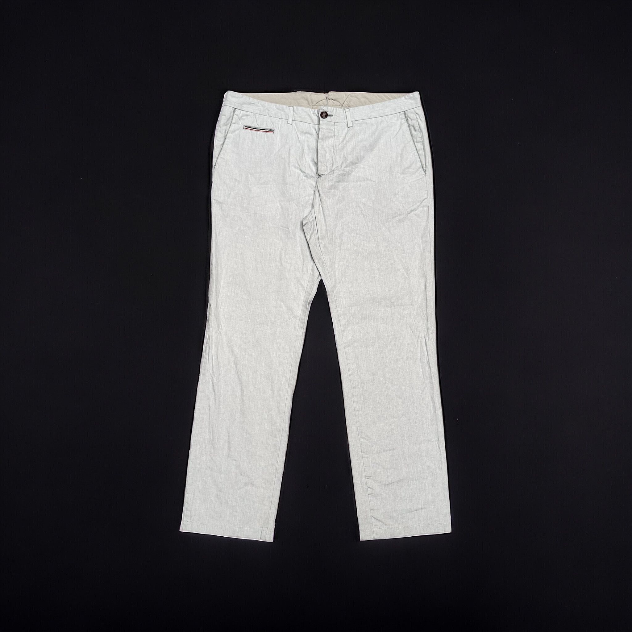 image of Hypebeast x Italian Designers Moncler Pantalone Clasico Zind Gre Size 52 Rrp 425$ in Grey, Men's