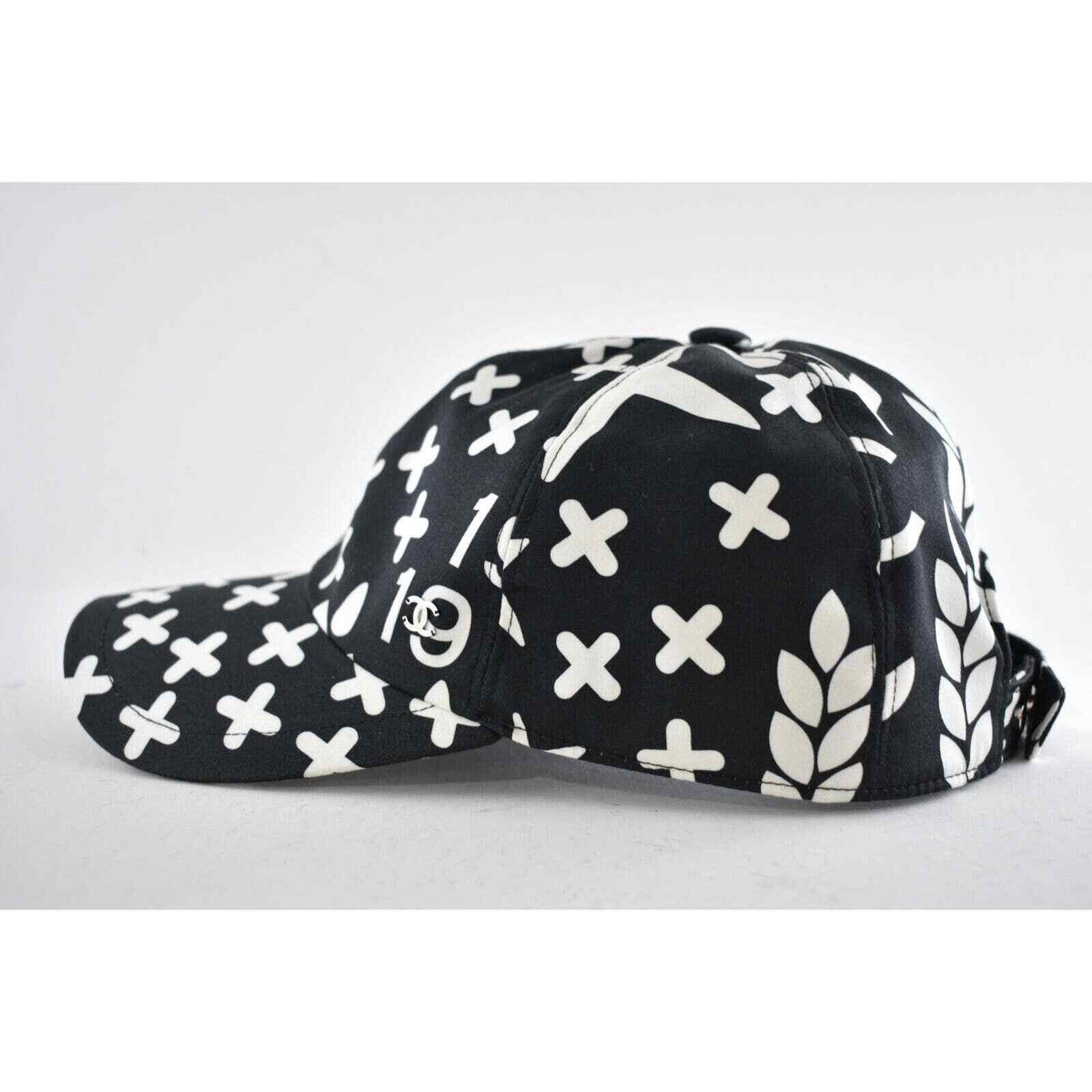 Chanel Chanel 22P Graffiti Logo Baseball Cap Curved Peak Hat Size ONE SIZE - 8 Thumbnail