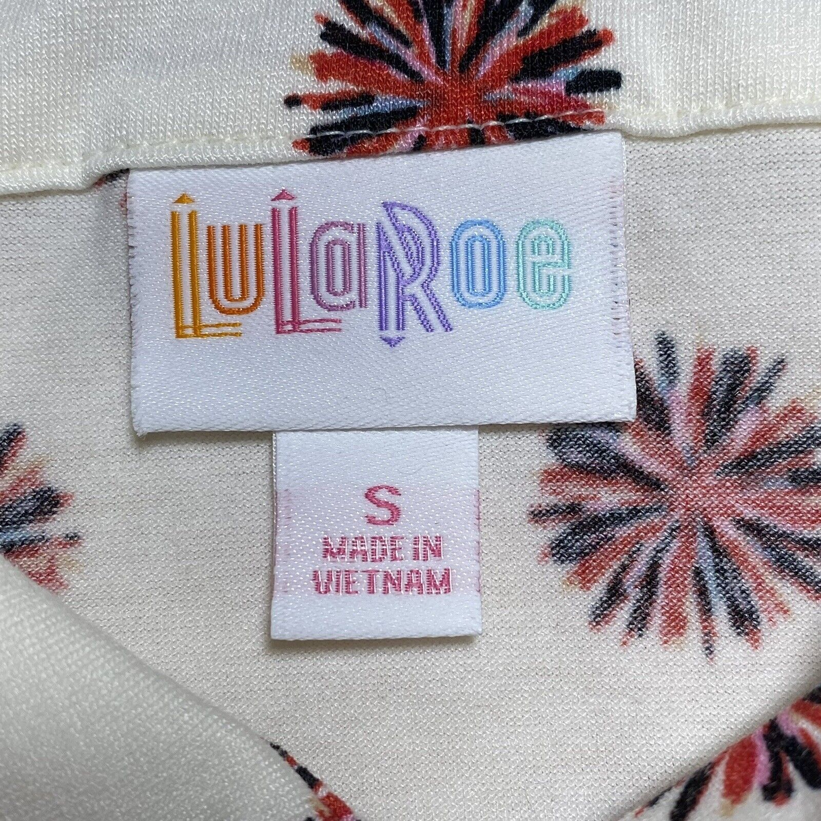 Other LuLaRoe Valentina Small White Fireworks Button Down Shirt Size S / US 4 / IT 40 - 11 Thumbnail
