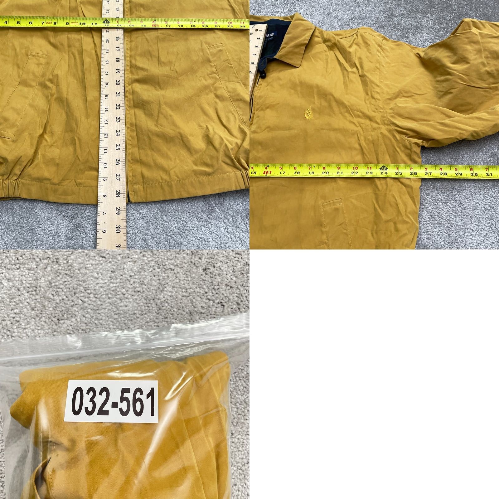 Nautica Nautica Windbreaker Jacket Mens XL Mustard Yellow Full Zip Pockets Lined Outdoor Solid Yellow Windbreaker Mens XL Size US XL / EU 56 / 4 - 10 Thumbnail