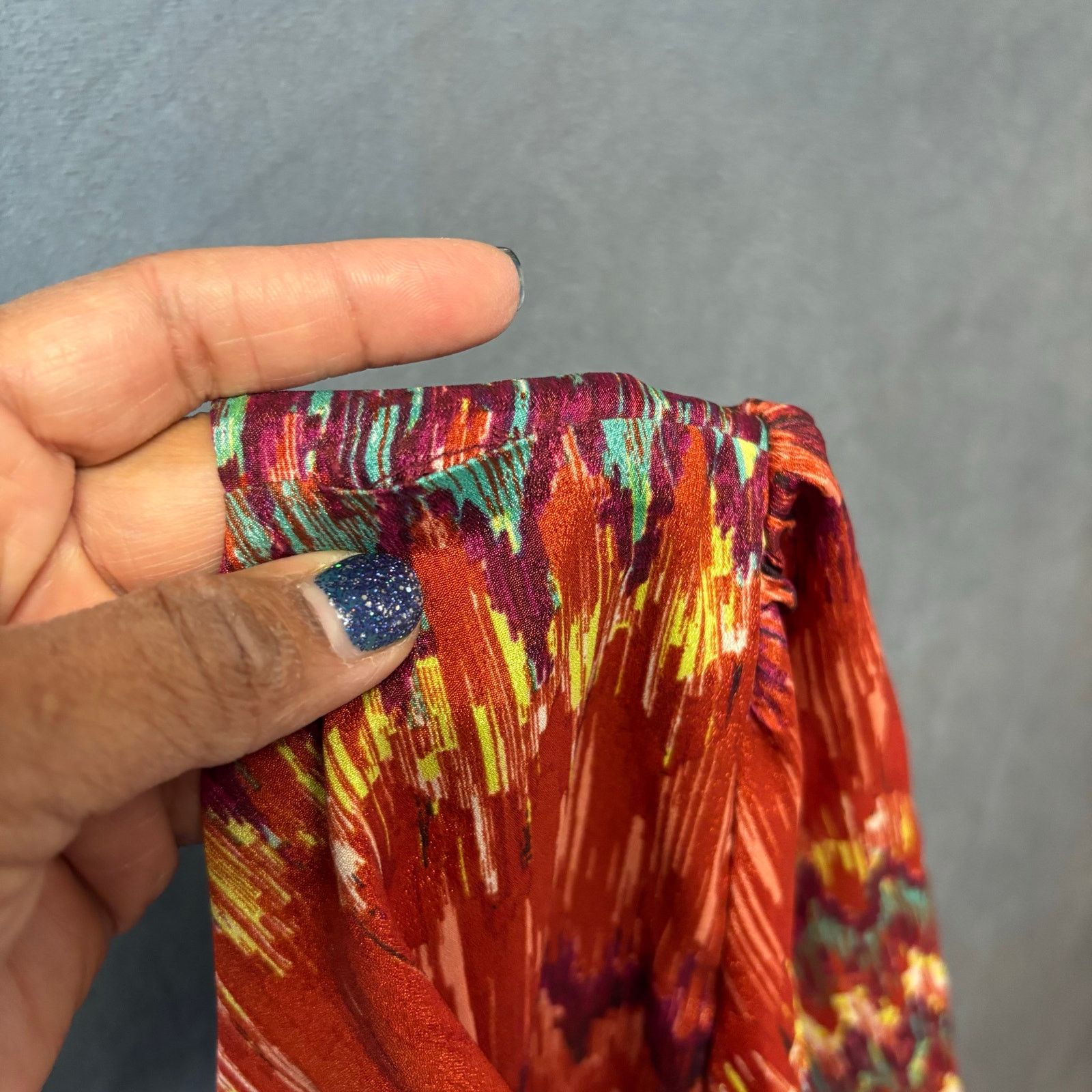 Other Lily Rose XL Multicolor Ikat Print Bow Back Dress Boho Size XL / US 12-14 / IT 48-50 - 12 Thumbnail