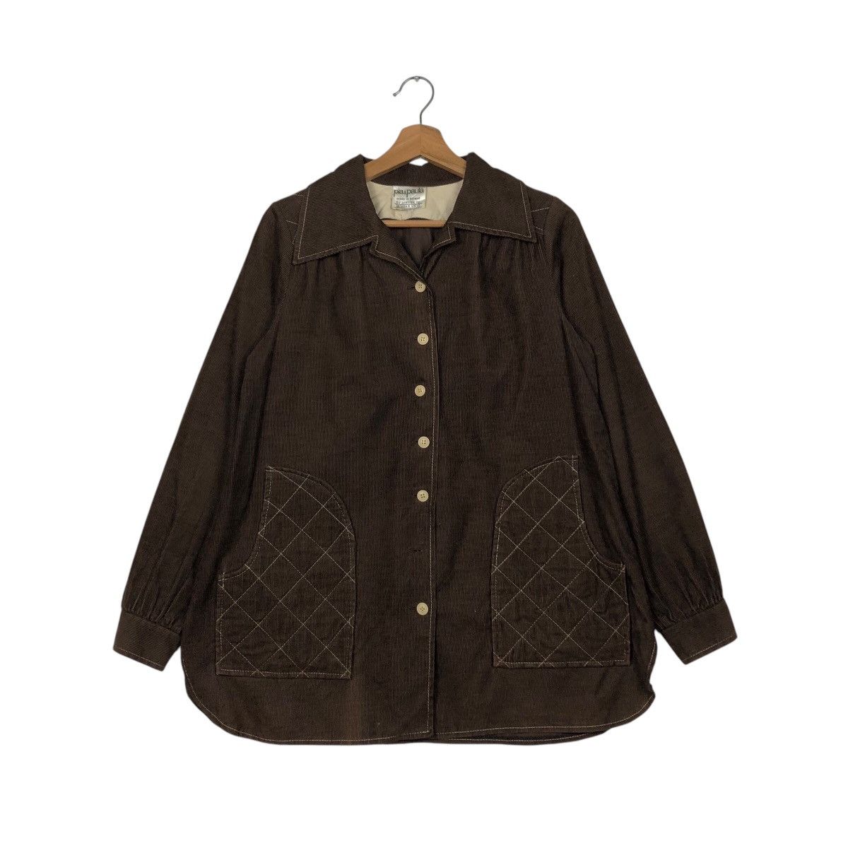 Designer × Japanese Brand × Vintage 📌Vintage Quilted Button Jacket Pia & Paula Made in Finland Size US M / EU 48-50 / 2 - 2 Thumbnail