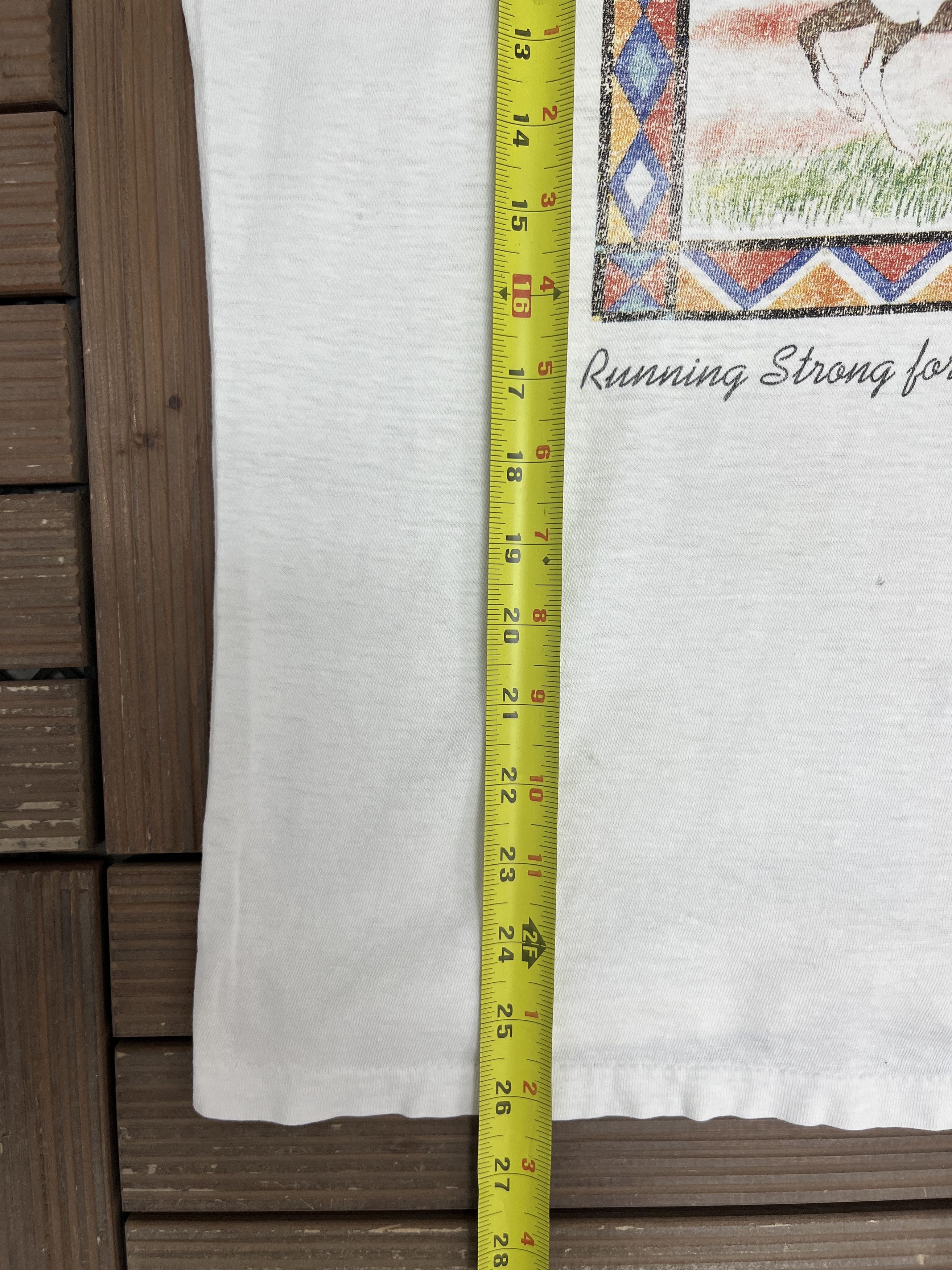 Vintage Running Strong For American Indian Youth Vintage T-Shirt Tee Size US L / EU 52-54 / 3 - 8 Thumbnail