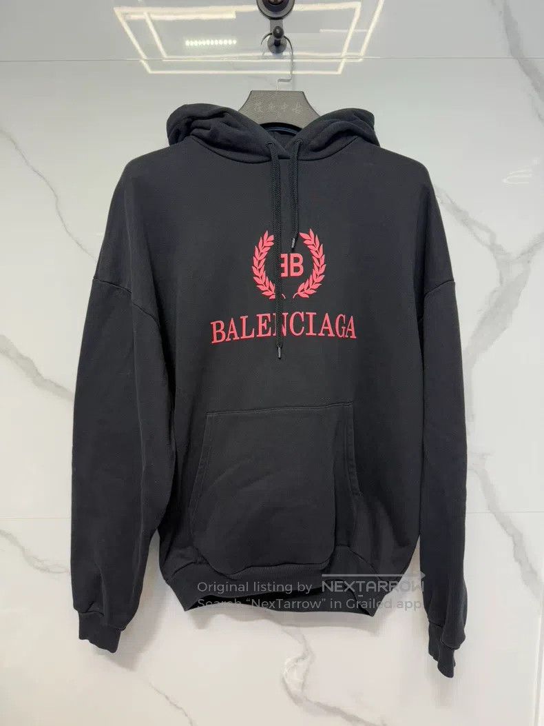 Balenciaga Balenciaga Mai Hui Black and Pink Hoodie Size US S / EU 44-46 / 1 - 1 Thumbnail