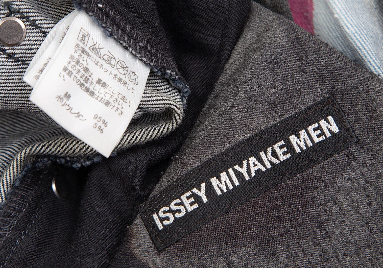 Issey Miyake Line Paint Denim Pants in Indigo and White Pink Size US 36 / EU 52 - 14 Thumbnail