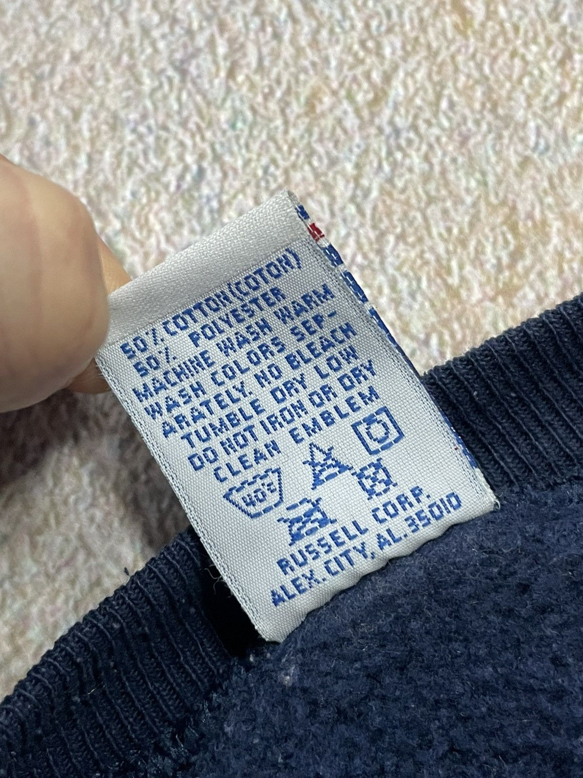 NFL Vintage Russell Athletic Dallas Cowboys Spellout Sweatshirt Size US L / EU 52-54 / 3 - 5 Thumbnail