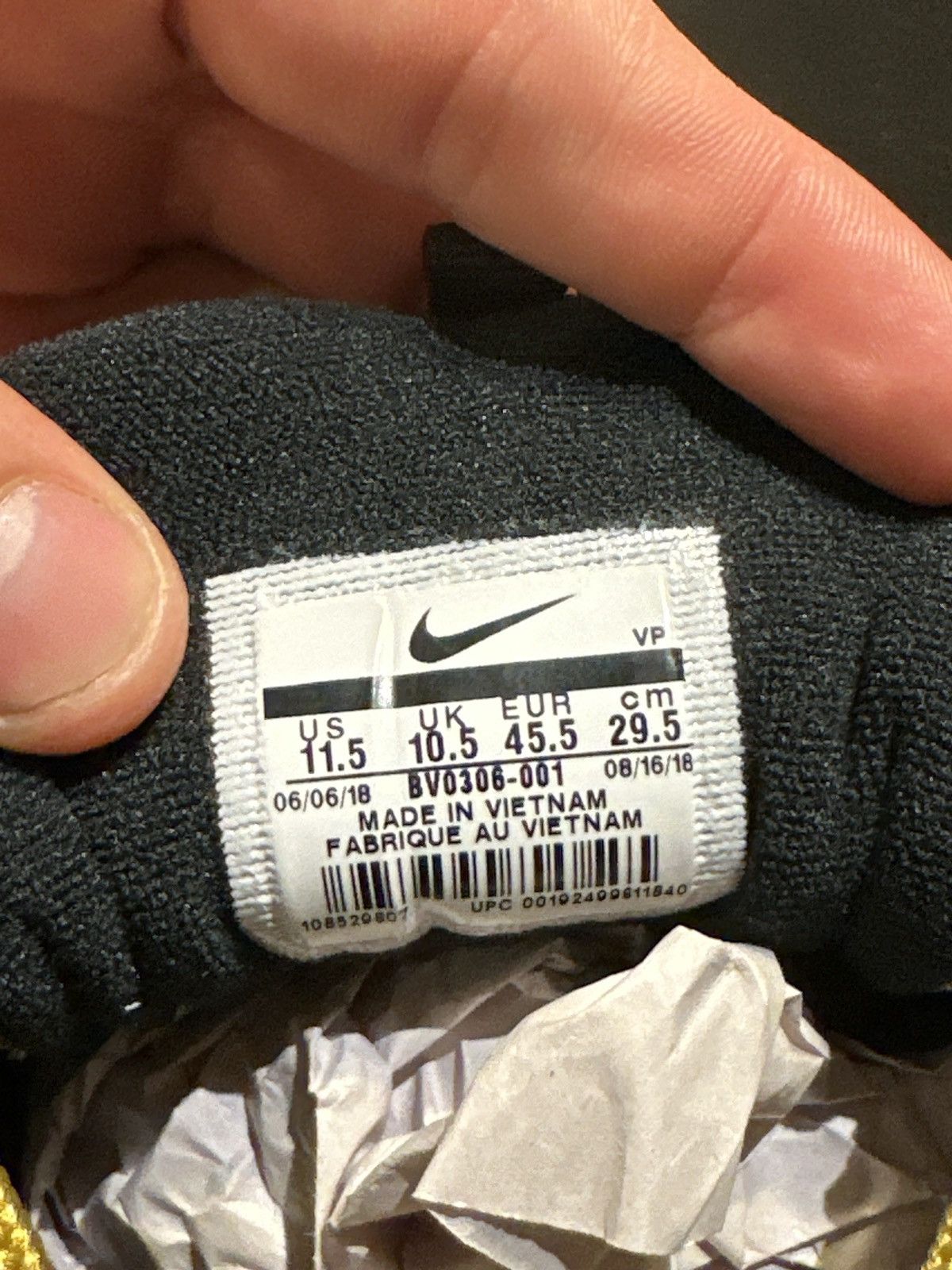 Nike Air max 97 silver gold Size US 11.5 / EU 44-45 - 7 Thumbnail
