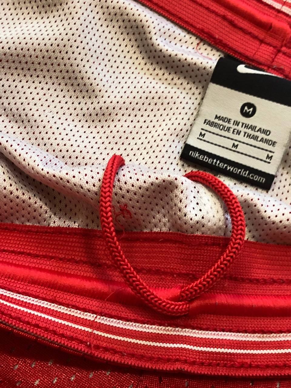 Nike Vintage shorts Nike logo crazy Y2K red streetwear Size US 32 / EU 48 - 7 Thumbnail