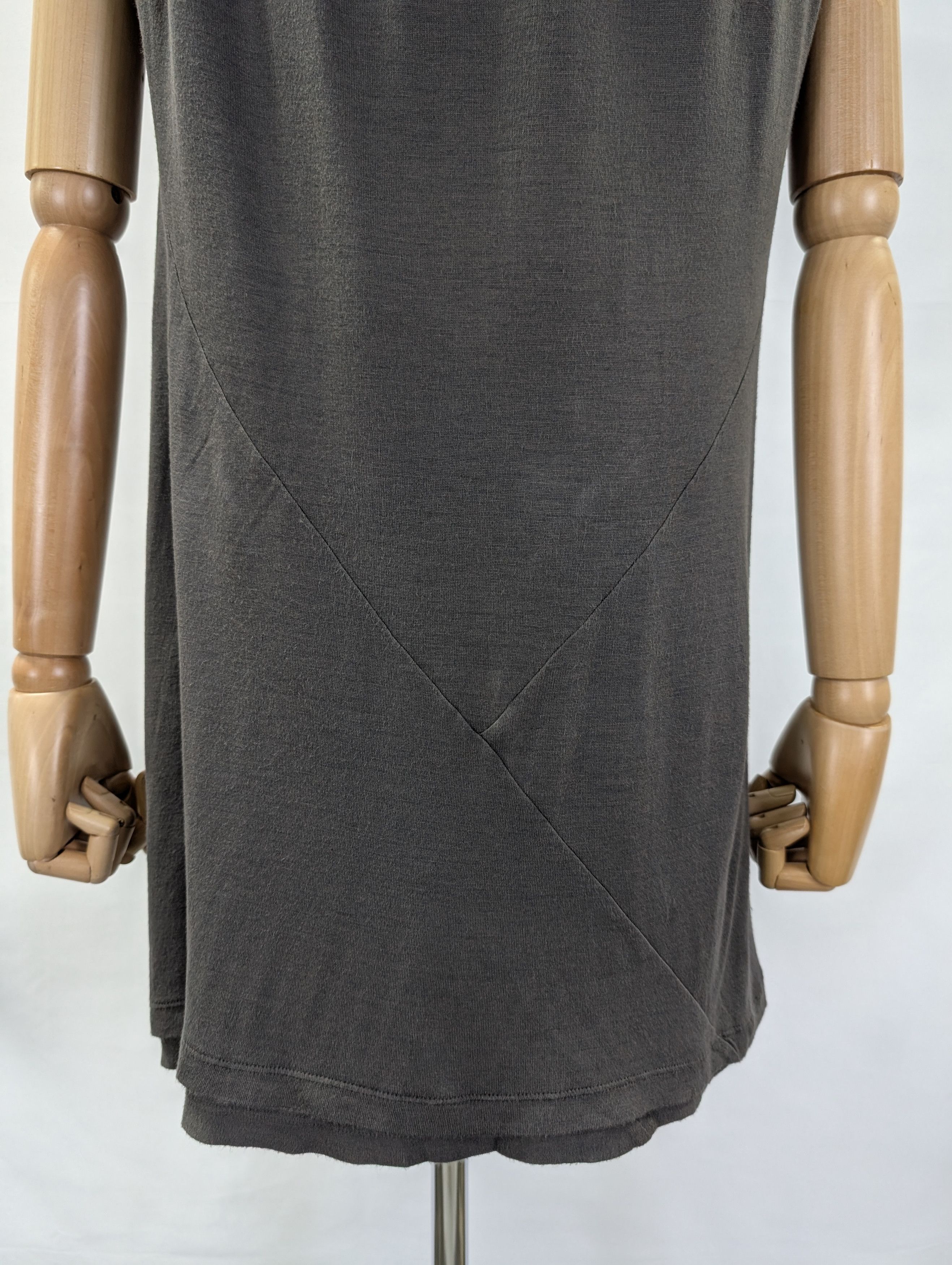 Rick Owens Dark Olive Sleeveless Tunic Size XS / US 0-2 / IT 36-38 - 3 Thumbnail