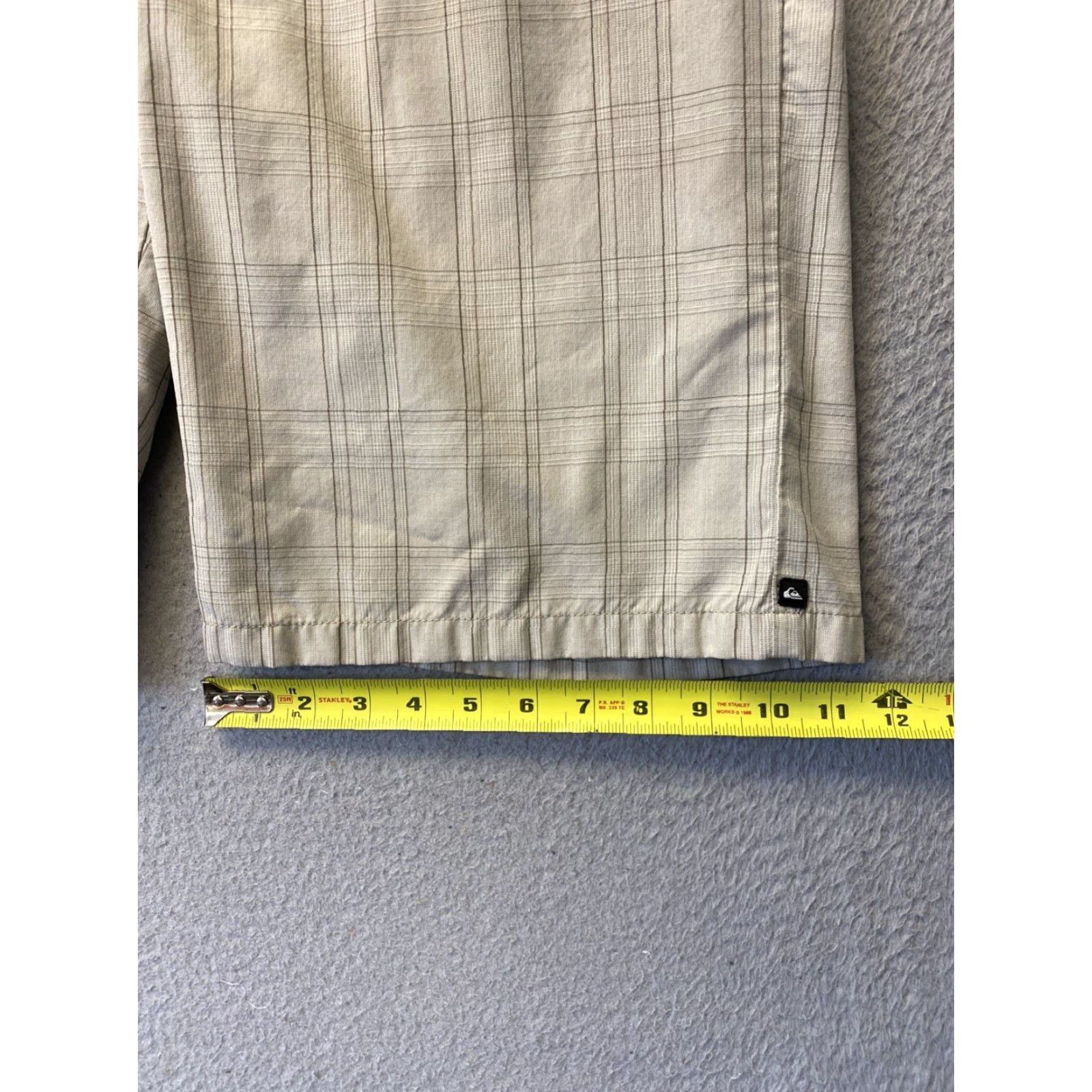 Quiksilver Quicksilver Men Shorts - Cargo Quick Dry Plaid Light Brown, 32 Inseam 9, Regular, Outdoor Sports, Casual, Zipper Closure, Pocketed, Polyester Blend Size US 32 / EU 48 - 6 Thumbnail