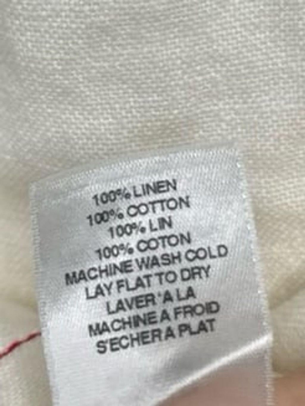 Anthropologie NWOT Anthropologie Amadi 100% linen red stitching skirt sz S Size 28" / US 6 / IT 42 - 7 Thumbnail