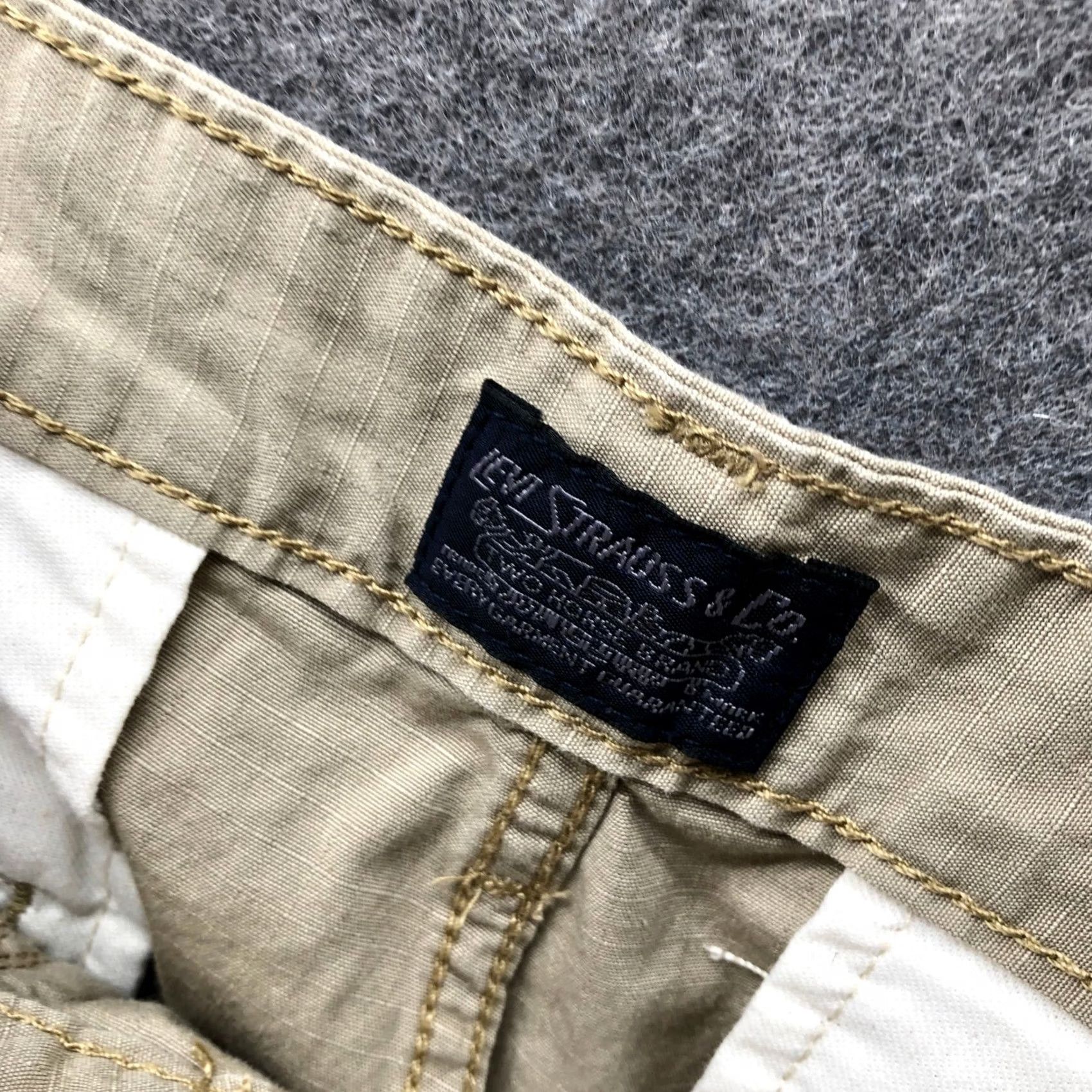 Levi's Levi's Carrier Cargo Shorts Mens 34 Ripstop Tan Beige 9.5" Outdoors Work Cargo Pocket Solid Cotton Zip Size US 34 / EU 50 - 7 Thumbnail