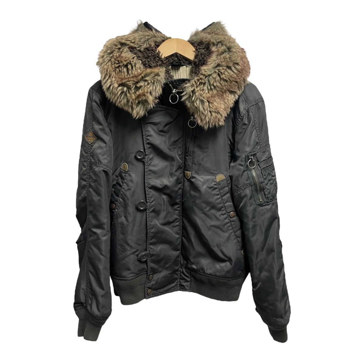 Diesel Diesel fur bomber Size US M / EU 48-50 / 2 - 1 Thumbnail