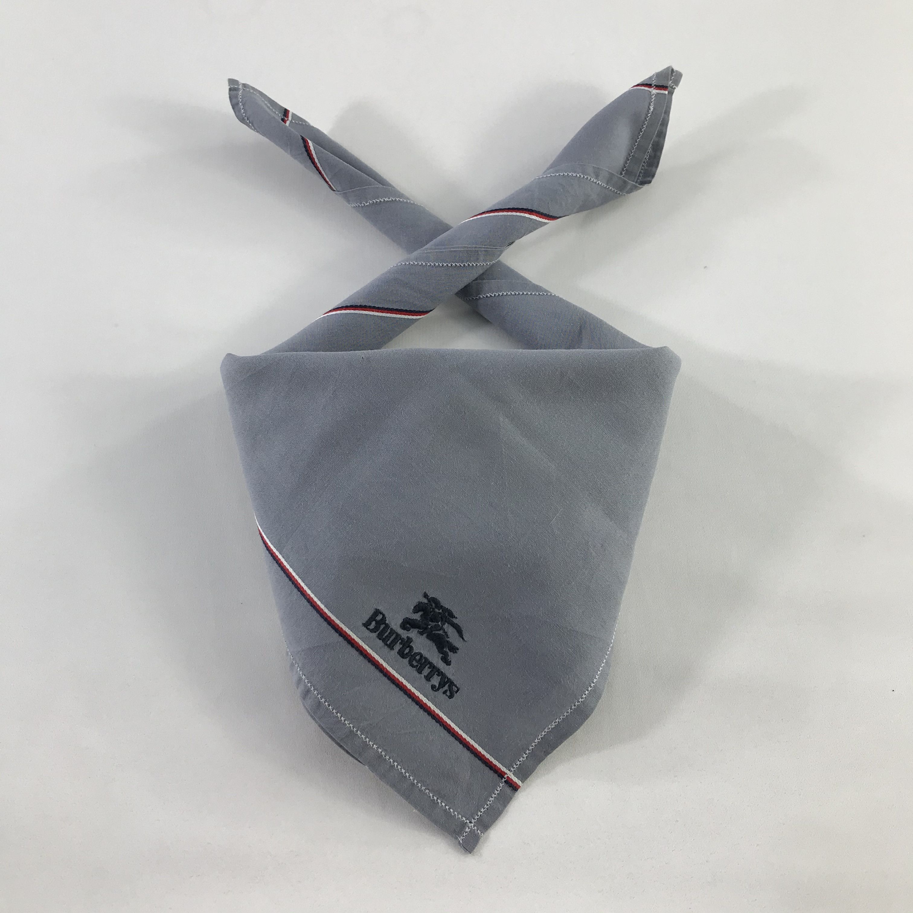 Burberry × Vintage Burberry Bandana / Handkerchief / Neckerchief - S817 Size ONE SIZE - 3 Thumbnail