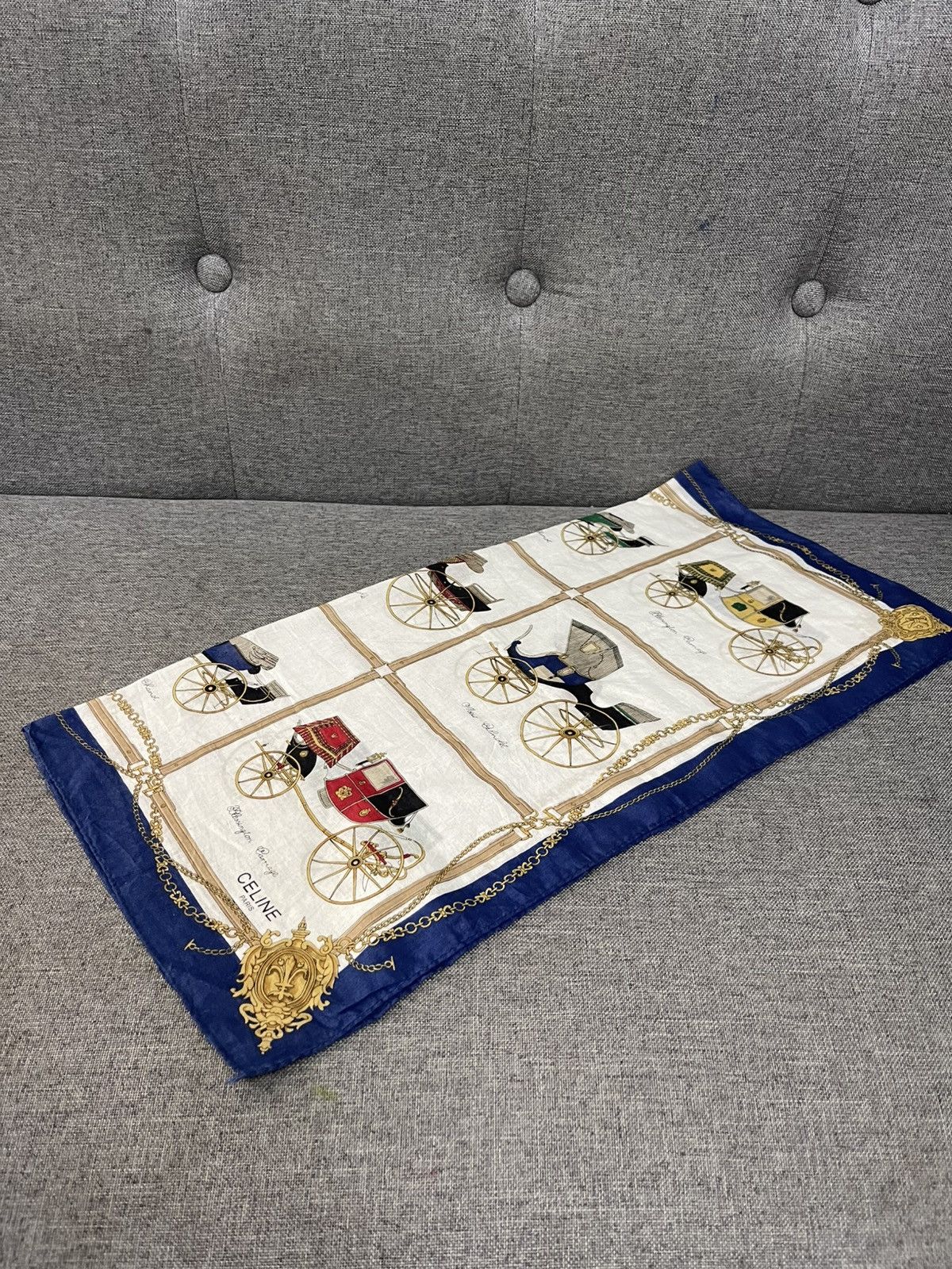 Celine Vintage Celine Pocket Square/bandana Size ONE SIZE - 1 Thumbnail