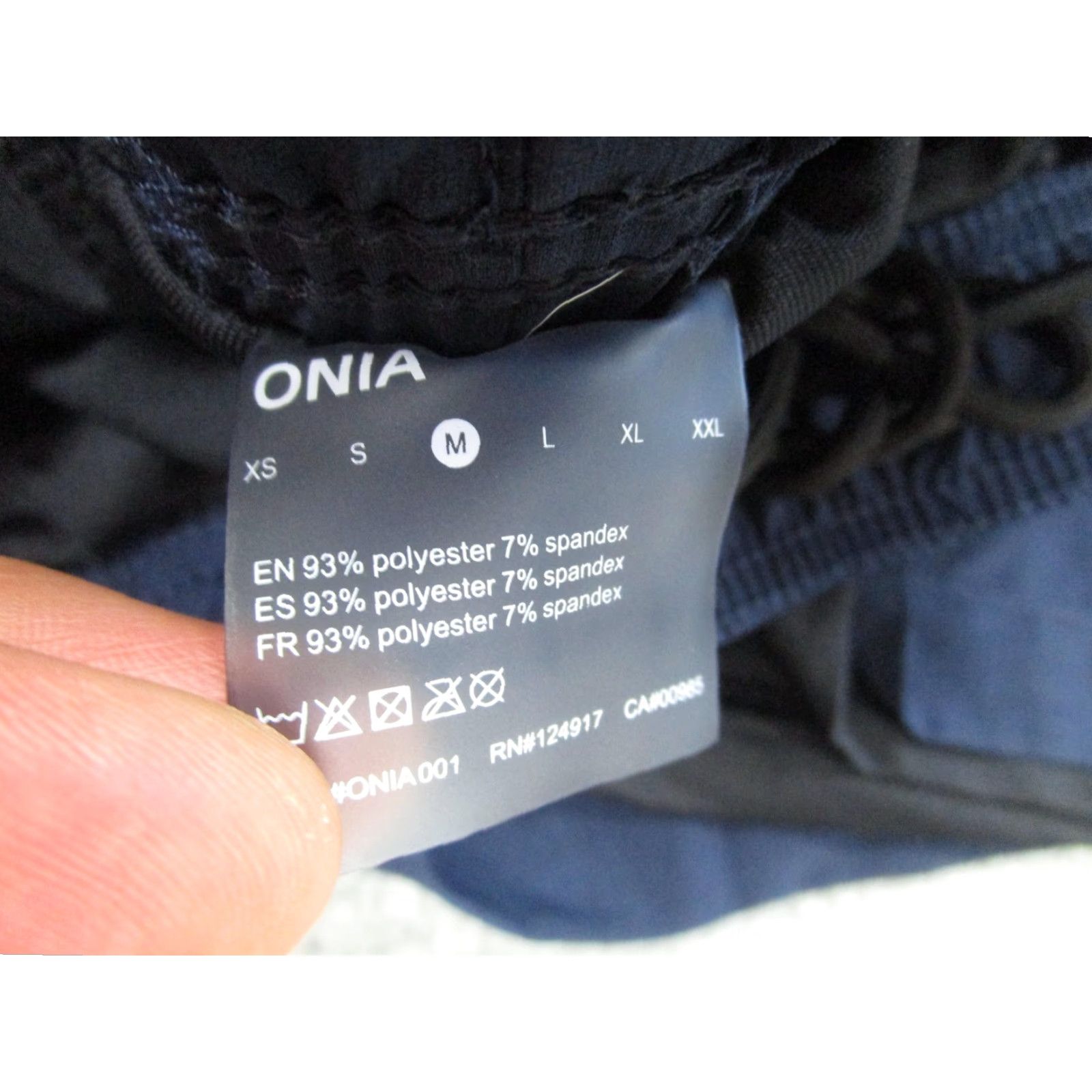 Onia Onia Shorts Mens Medium Blue 2-in-1 Lined Running Training Quick Dry Zip Pocket Size US 31 - 7 Thumbnail