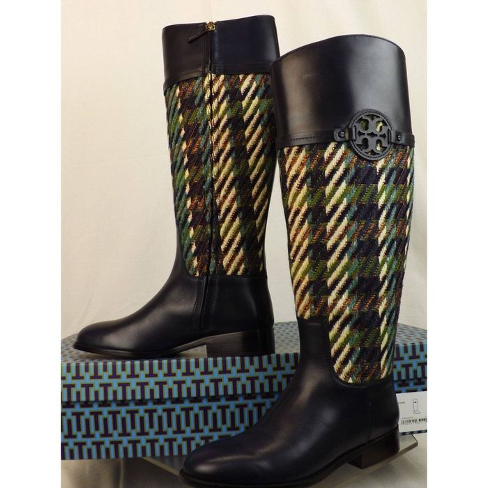 Tory burch navy on sale boots