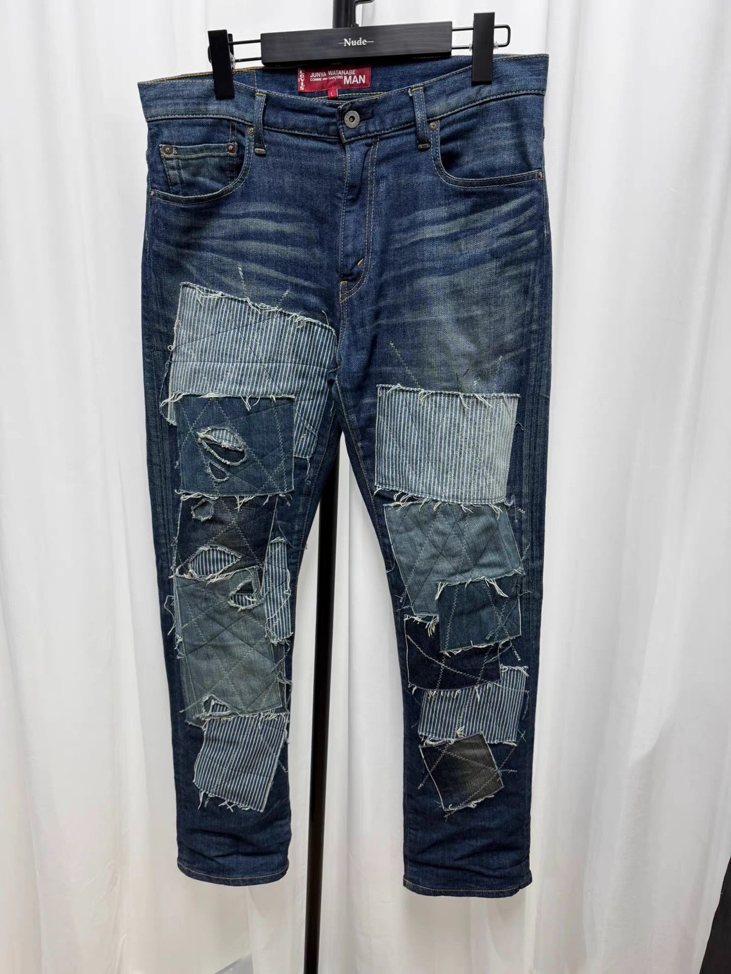 Junya Watanabe Junya Watanabe Sashiko Patchwork Levi's Jeans K20 Size US 35 - 1 Thumbnail