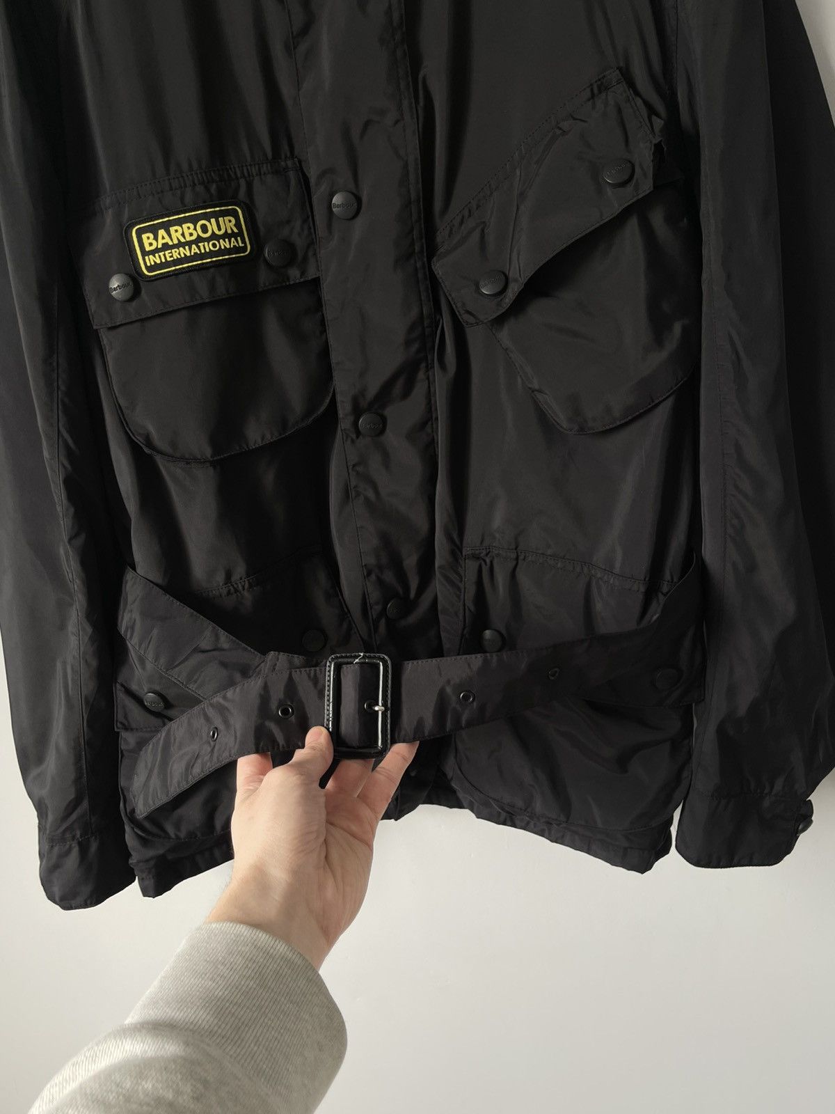 Barbour Barbour International A7 Waterproof Belted Biker Jacket Size US M / EU 48-50 / 2 - 10 Thumbnail