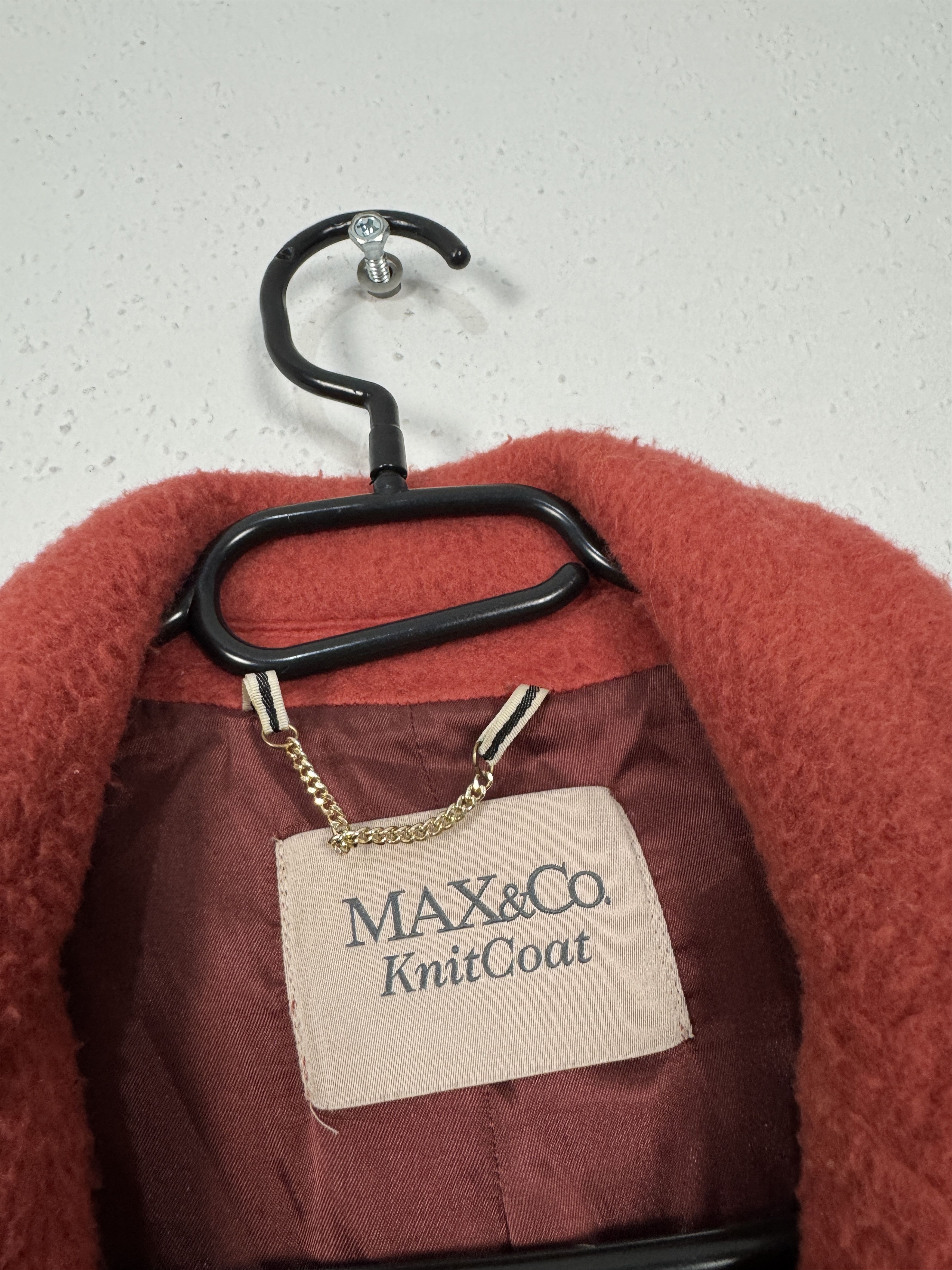 Max Mara Max Mara Max&Co red fur wool coat jacket XS Size XS / US 0-2 / IT 36-38 - 2 Thumbnail