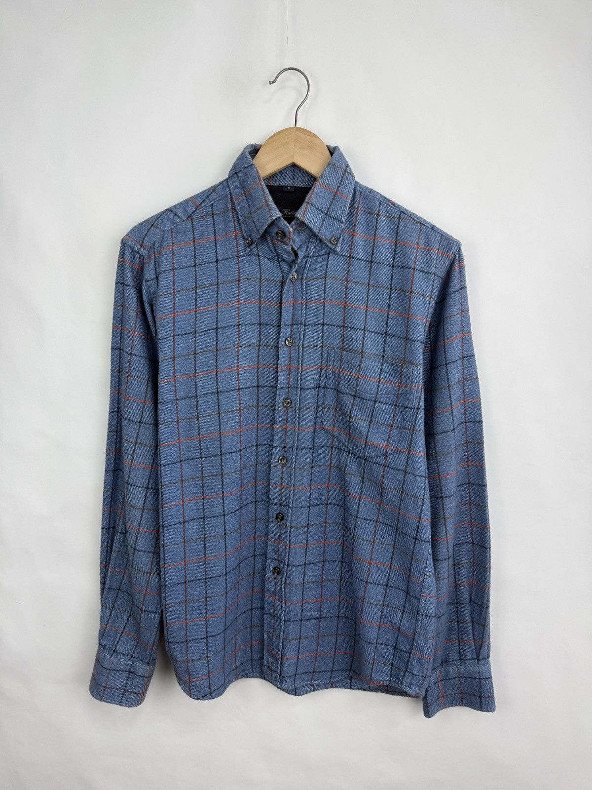 Flannel 🇩🇰 Tom Rusborg Of Copenhagen Luxury Flannel Shirt R13 Style Size US S / EU 44-46 / 1 - 2 Thumbnail