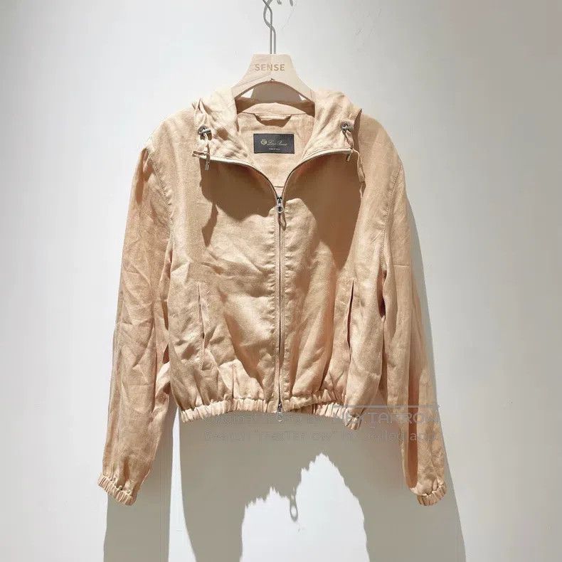 Loro Piana Loro Piana Women's Sand Lightweight Hooded Jacket Size XS / US 0-2 / IT 36-38 - 1 Thumbnail
