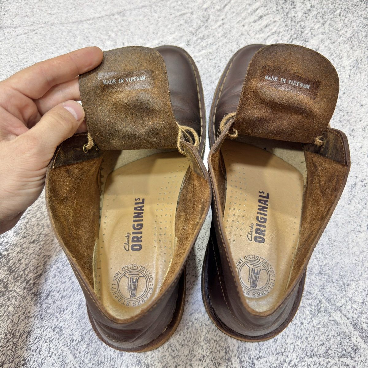 Clarks Clarks Desert Boots Brown Oiled Leather US11.5 UK11 EU45 Size US 11.5 / EU 44-45 - 11 Thumbnail