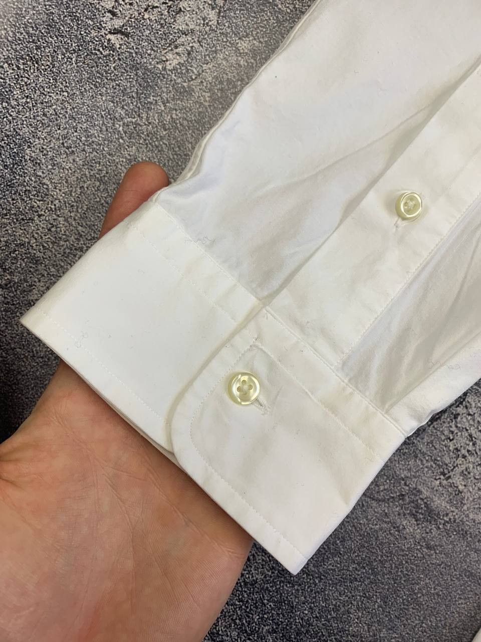 Polo Ralph Lauren Polo Ralph Lauren White Stretch Button Down Shirt Size US L / EU 52-54 / 3 - 9 Thumbnail