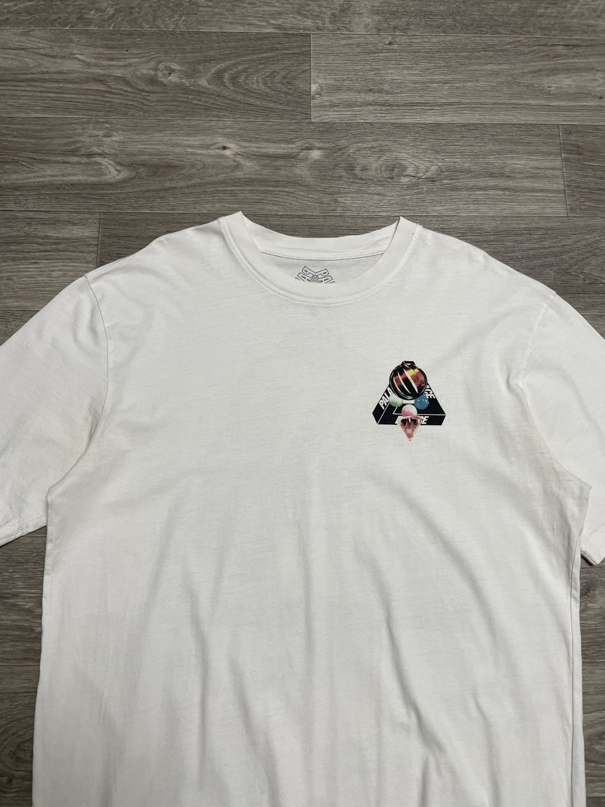 Palace Palace Sans Tri-Ferg White T-Shirt Size US XL / EU 56 / 4 - 3 Thumbnail