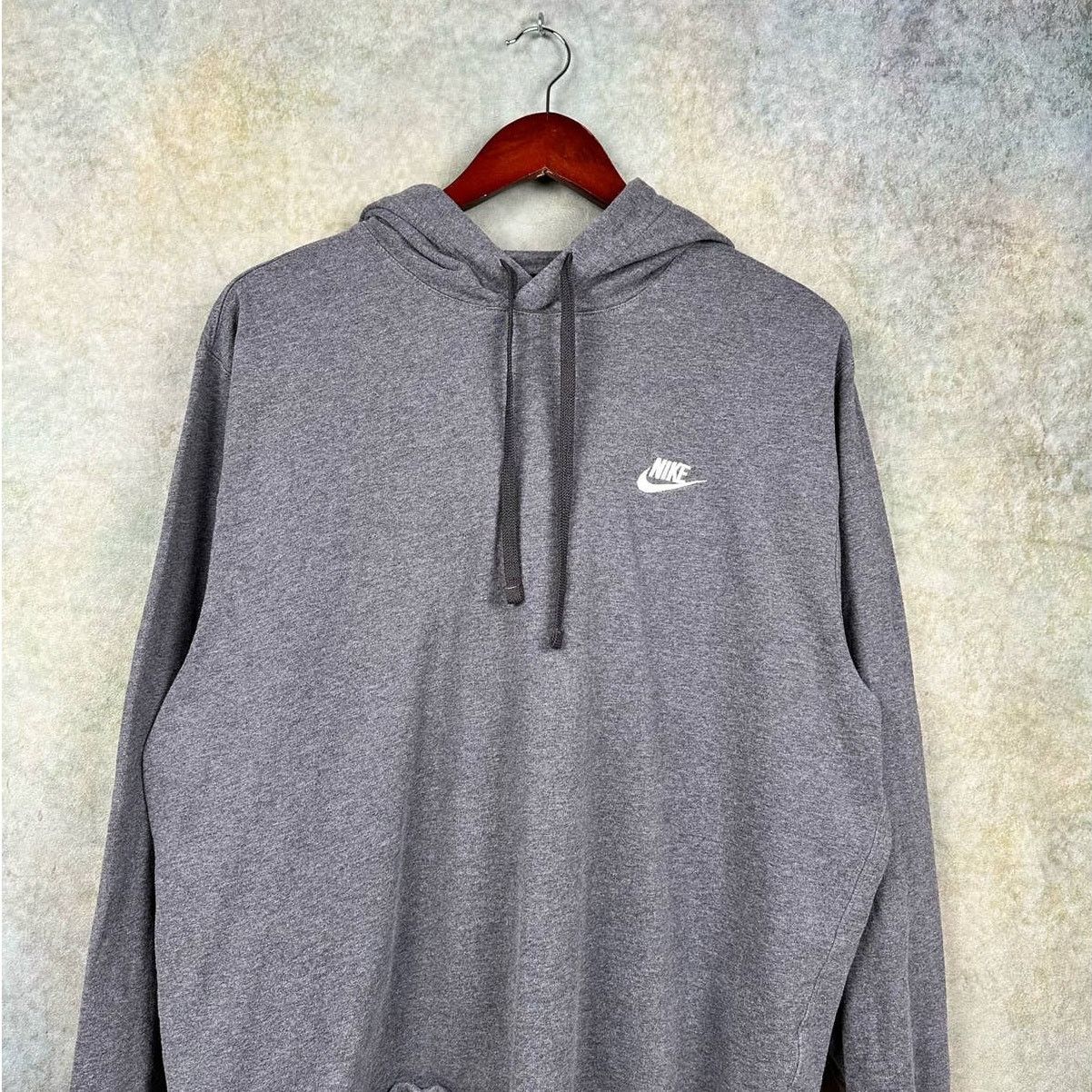Nike × Vintage Nike Hoodie Sweatshirt Sz L Gray Pullover Logo Size US L / EU 52-54 / 3 - 2 Thumbnail
