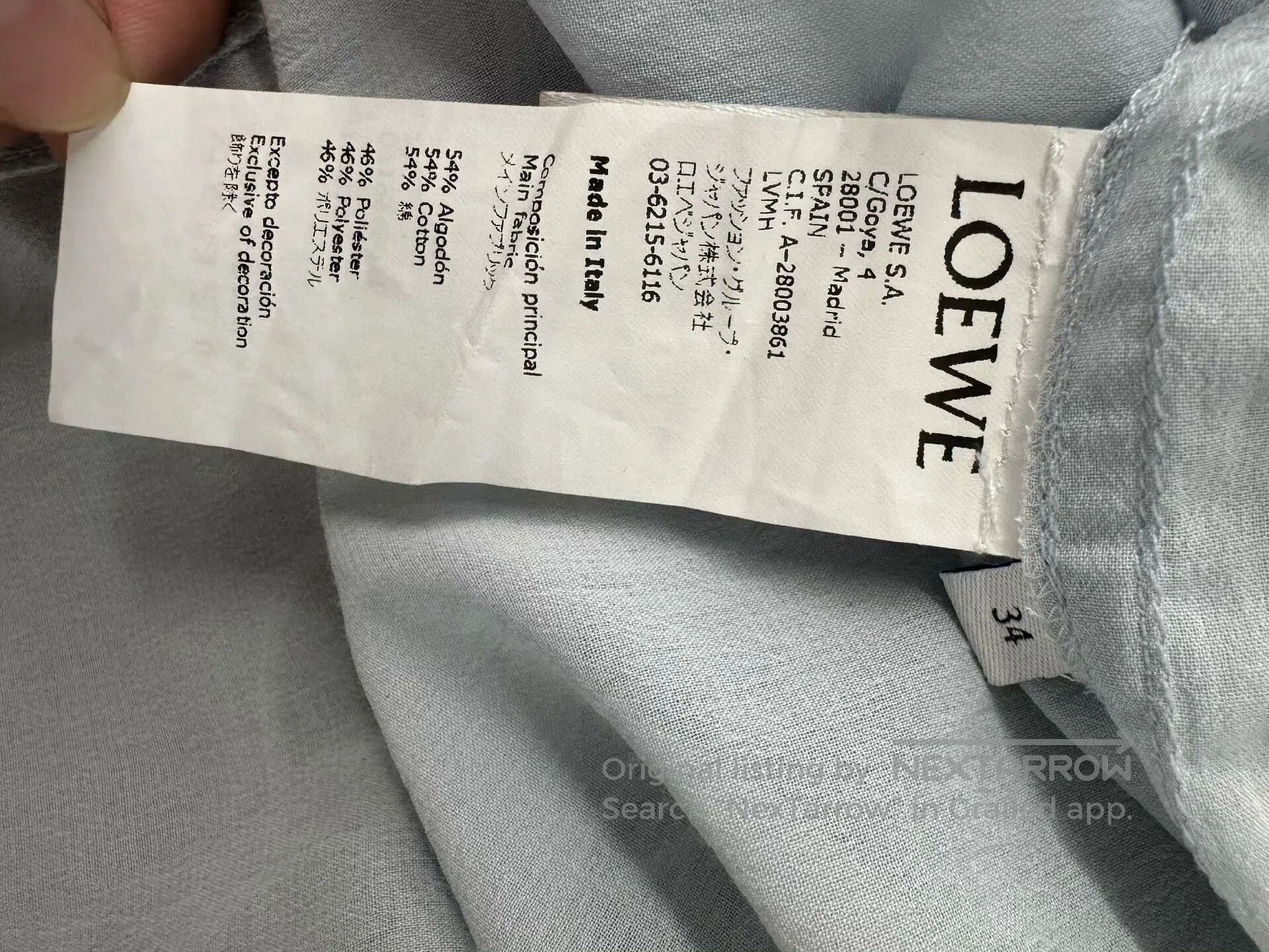 Loewe LOEWE Blue Bohemian Long Dress. Size US 34 / EU 50 - 4 Thumbnail