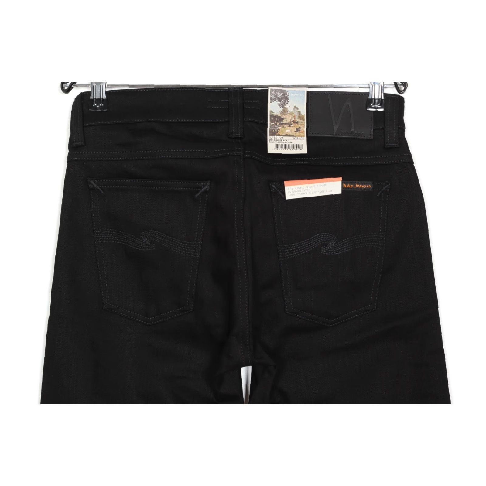 Nudie Jeans NUDIE JEANS TILTED TOR Dry Cold Black Skinny Stretch Jeans Men 29/32 W29 L32 DZ7255 Size US 29 - 3 Thumbnail