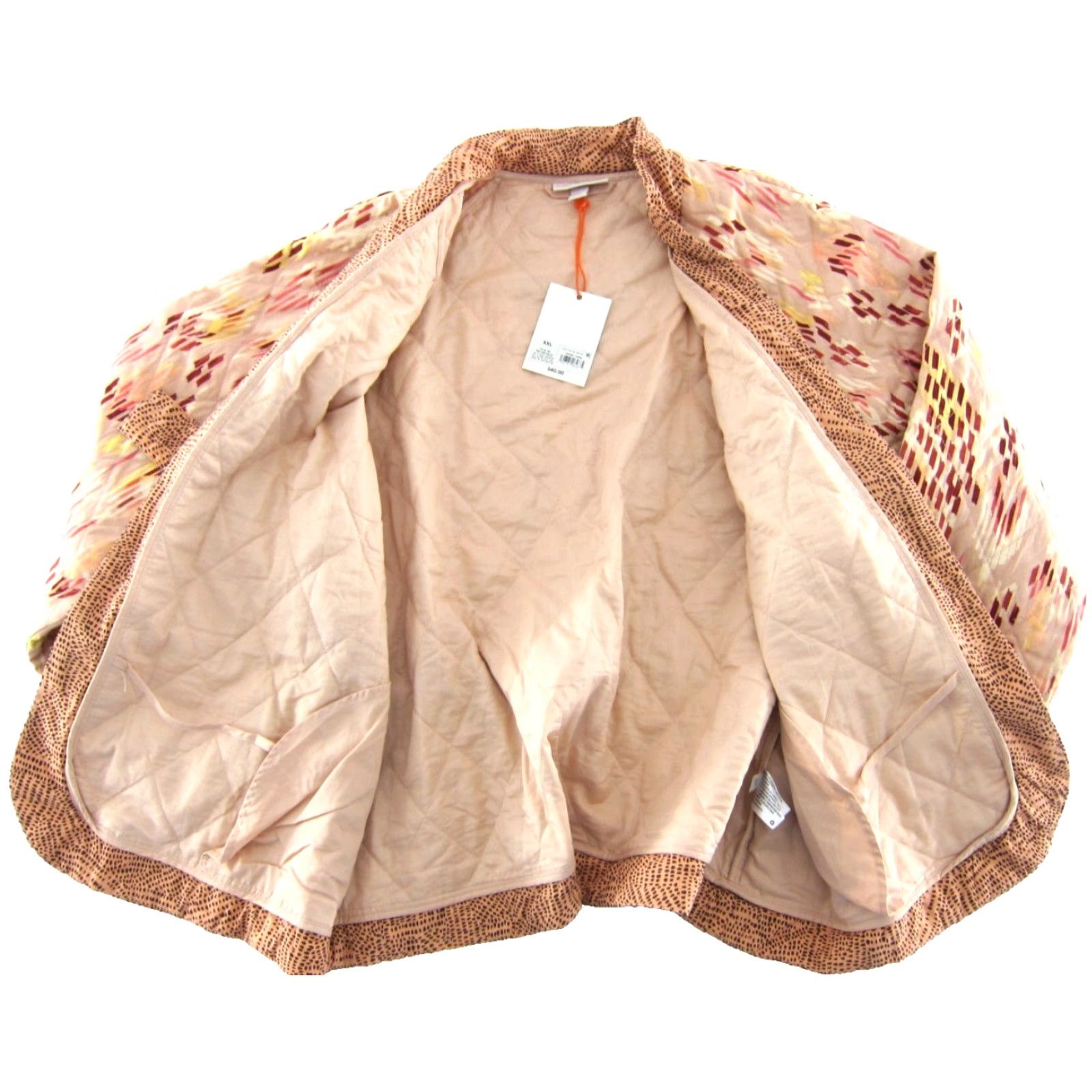 Vintage VINTAGE Knox Rose Pink Motif Quilted Cotton Pocket Tie Blazer Jacket Women XXL Size XXL / US 16-18 / IT 52-54 - 4 Thumbnail