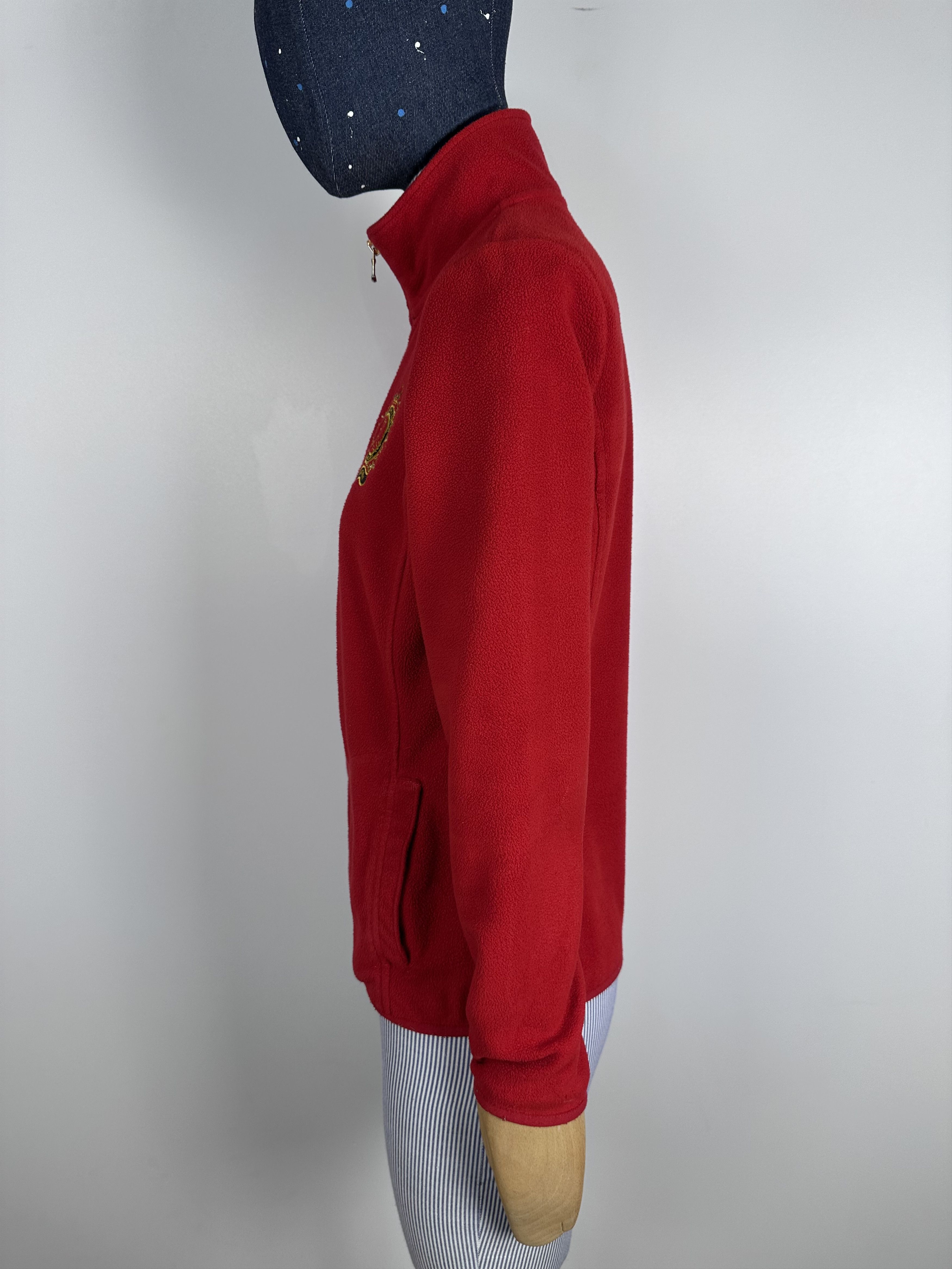 Lauren Ralph Lauren × Ralph Lauren Lauren Ralph Lauren Jacket Red Fleece Full Zip Embroidered Size S / US 4 / IT 40 - 5 Thumbnail