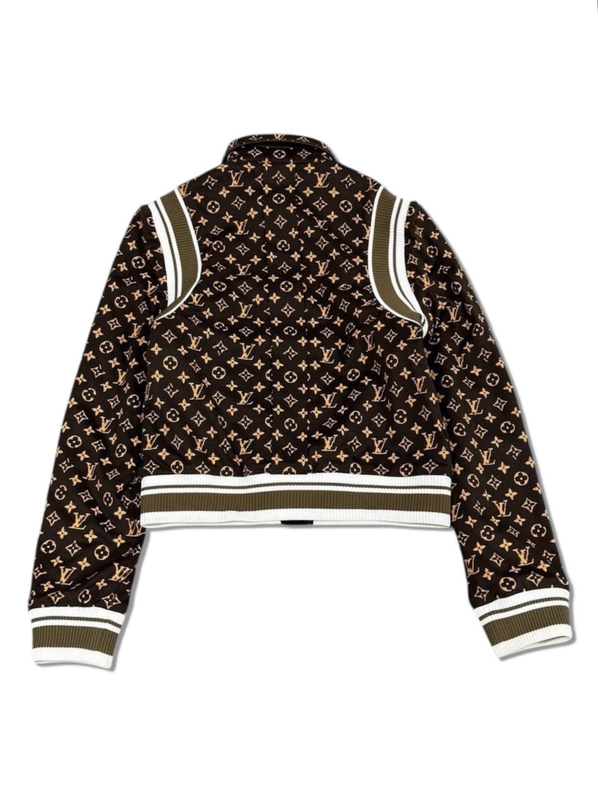 Louis Vuitton Louis Vuitton M Reversible Brown black Monogram Knit Jacket Size M / US 6-8 / IT 42-44 - 3 Thumbnail