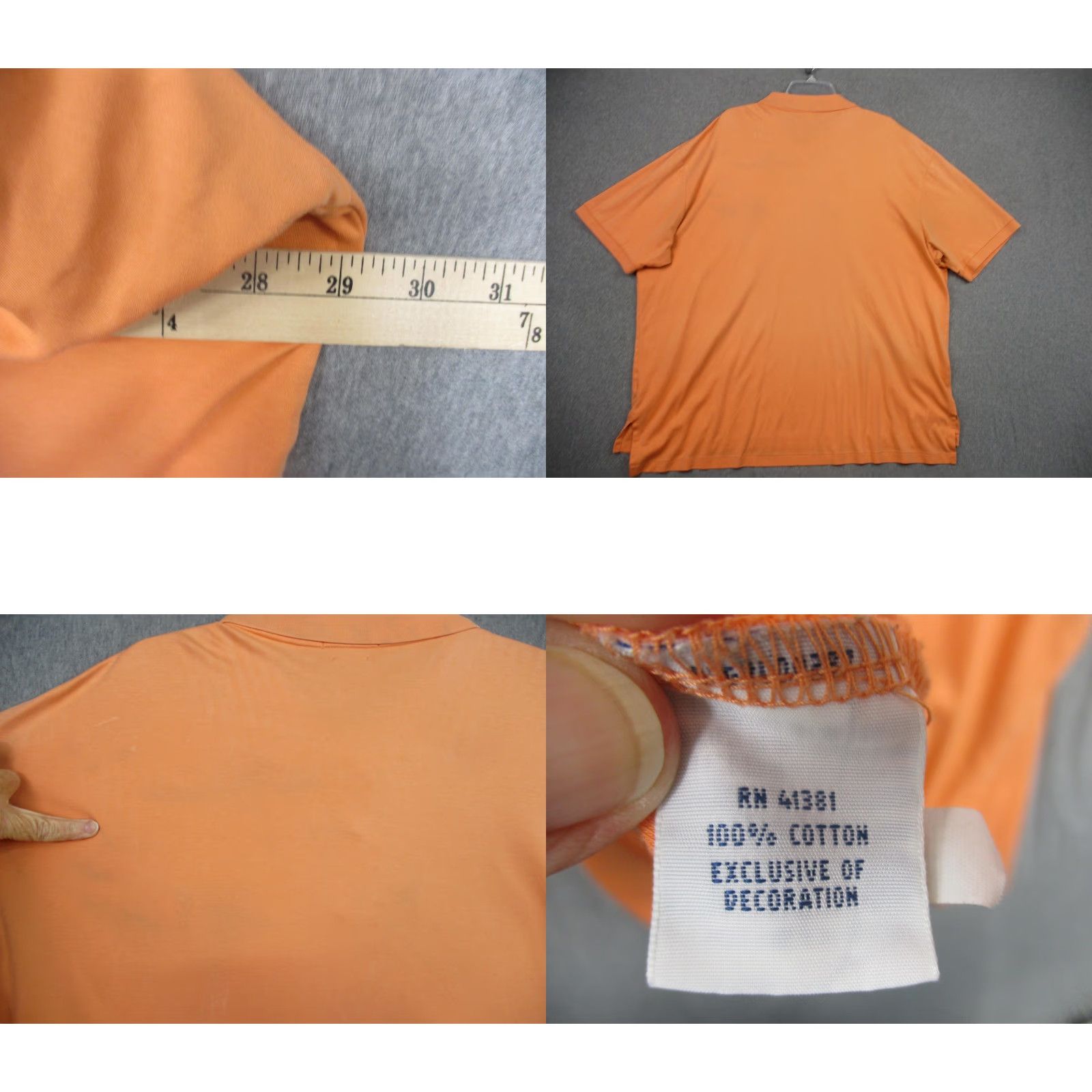 Polo Ralph Lauren Polo Ralph Lauren Polo Shirt Mens 3XB Orange Pima Soft Touch Big Tall Pony Logo Shirt Mens Big 3X Orange Polo Ralph Lauren Size US XXL / EU 58 / 5 - 8 Thumbnail