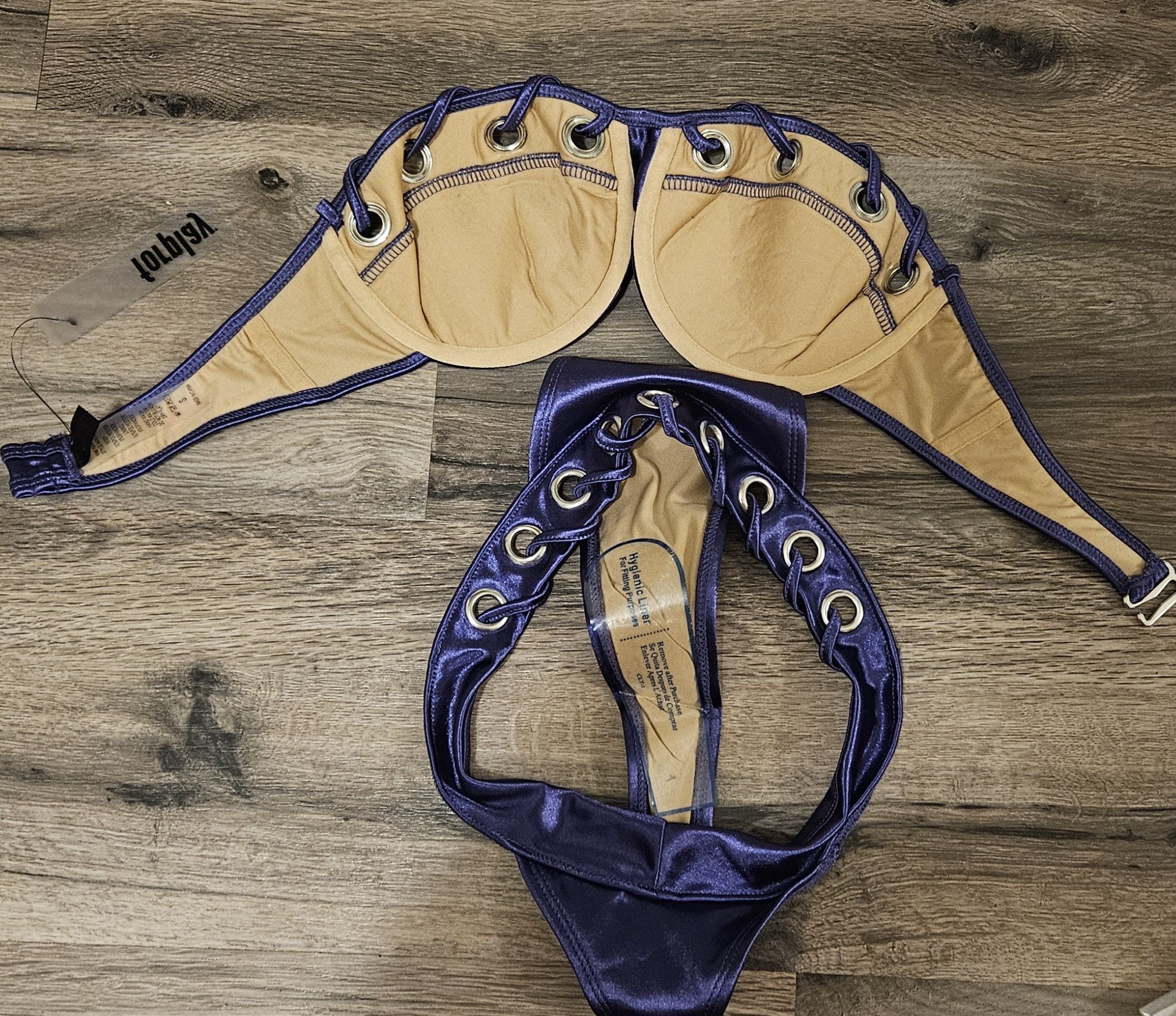 Other Forplay Womens Puglia Purple 2 Piece Bikini Set Size Small Size S / US 4 / IT 40 - 3 Thumbnail