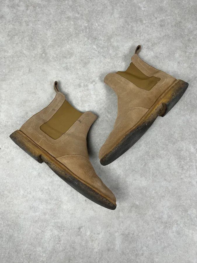 Bottega Veneta Bottega Veneta Beige Suede Leather Boots Size US 9 / EU 42 - 4 Thumbnail
