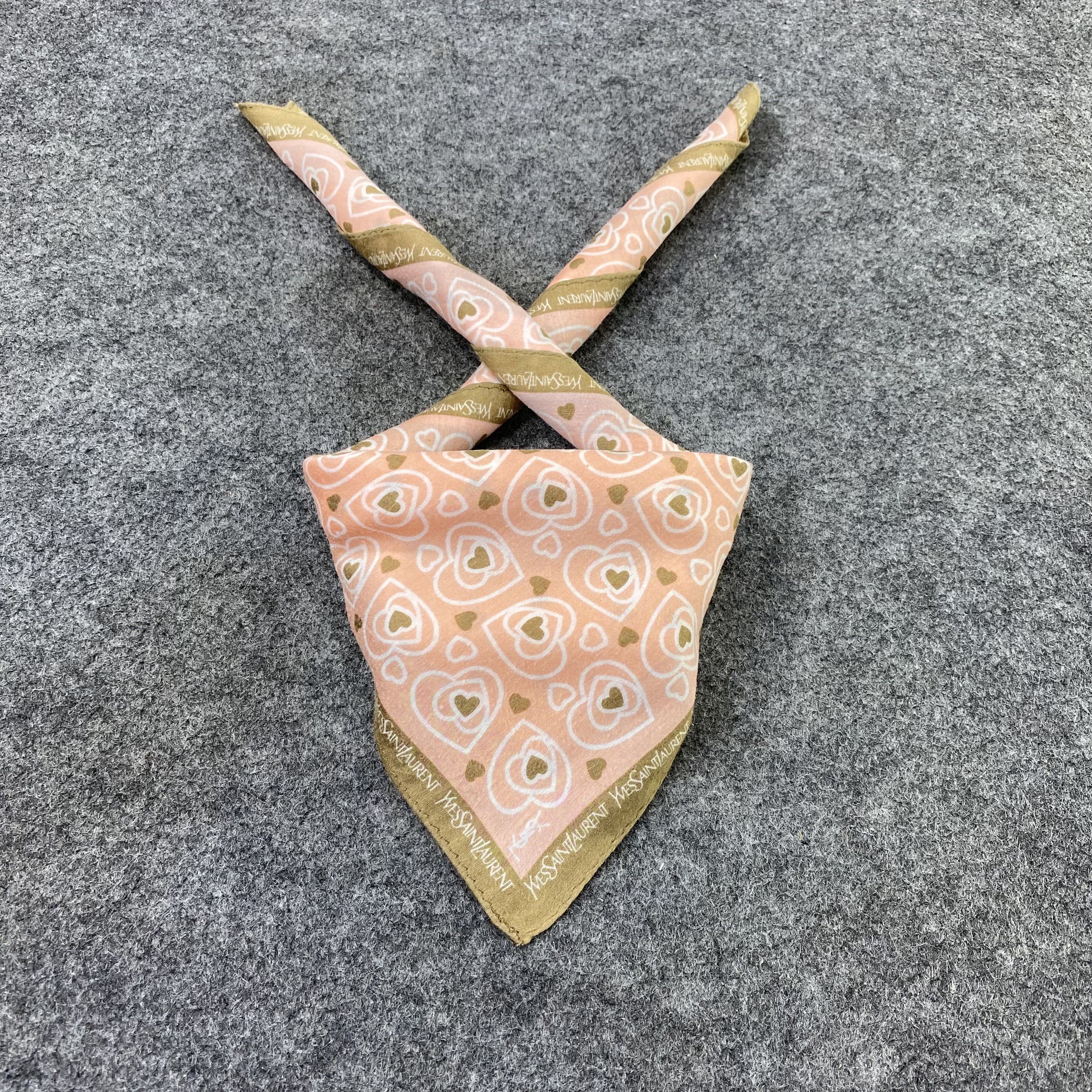 Yves Saint Laurent YSL Handkerchief Neckerchief Bandana-B1902 Size ONE SIZE - 2 Thumbnail