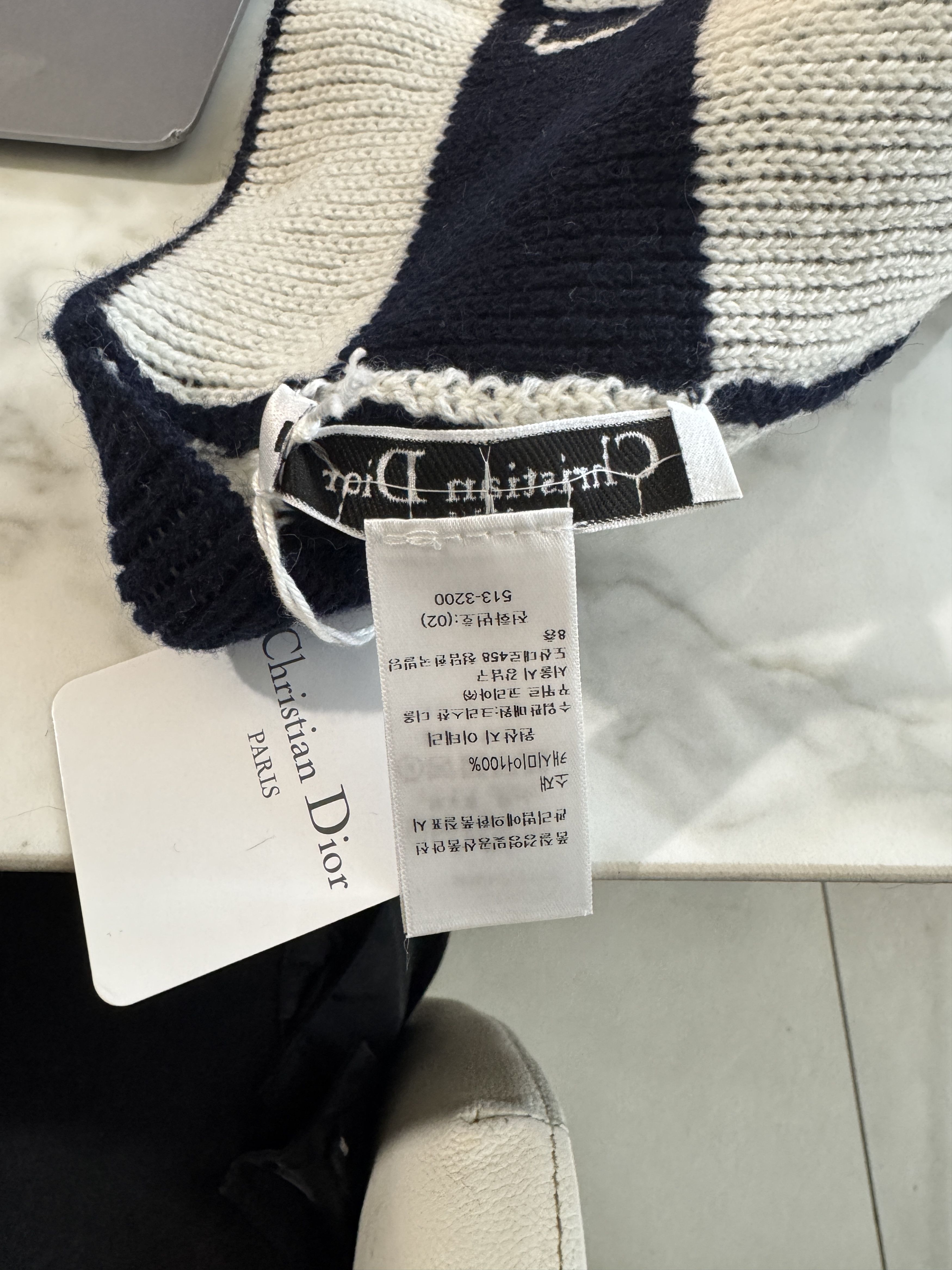 Dior STRIPE HAT Size ONE SIZE - 10 Thumbnail