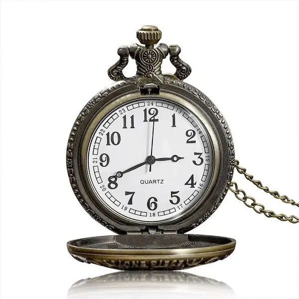 Jewelry Quartz Pocket Watch Necklace Pendant Size ONE SIZE - 1 Thumbnail